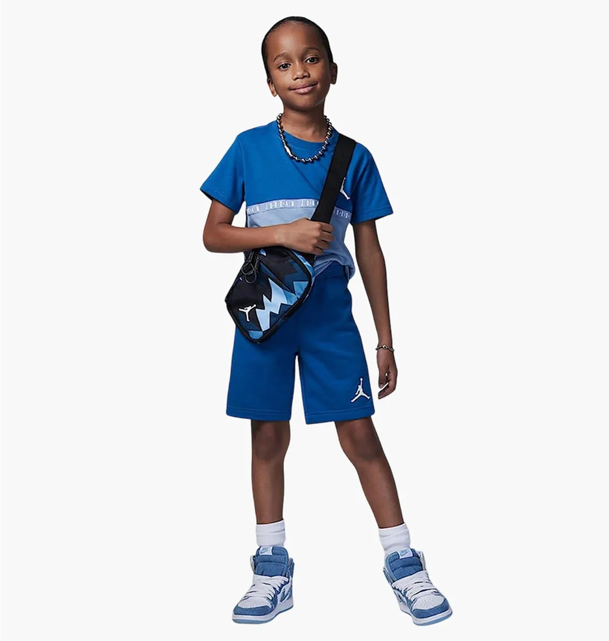 Спортивний костюм дитячий Jordan Jumpman Blocked Taping Jr Blue/Light Blu (85D001-U1R)