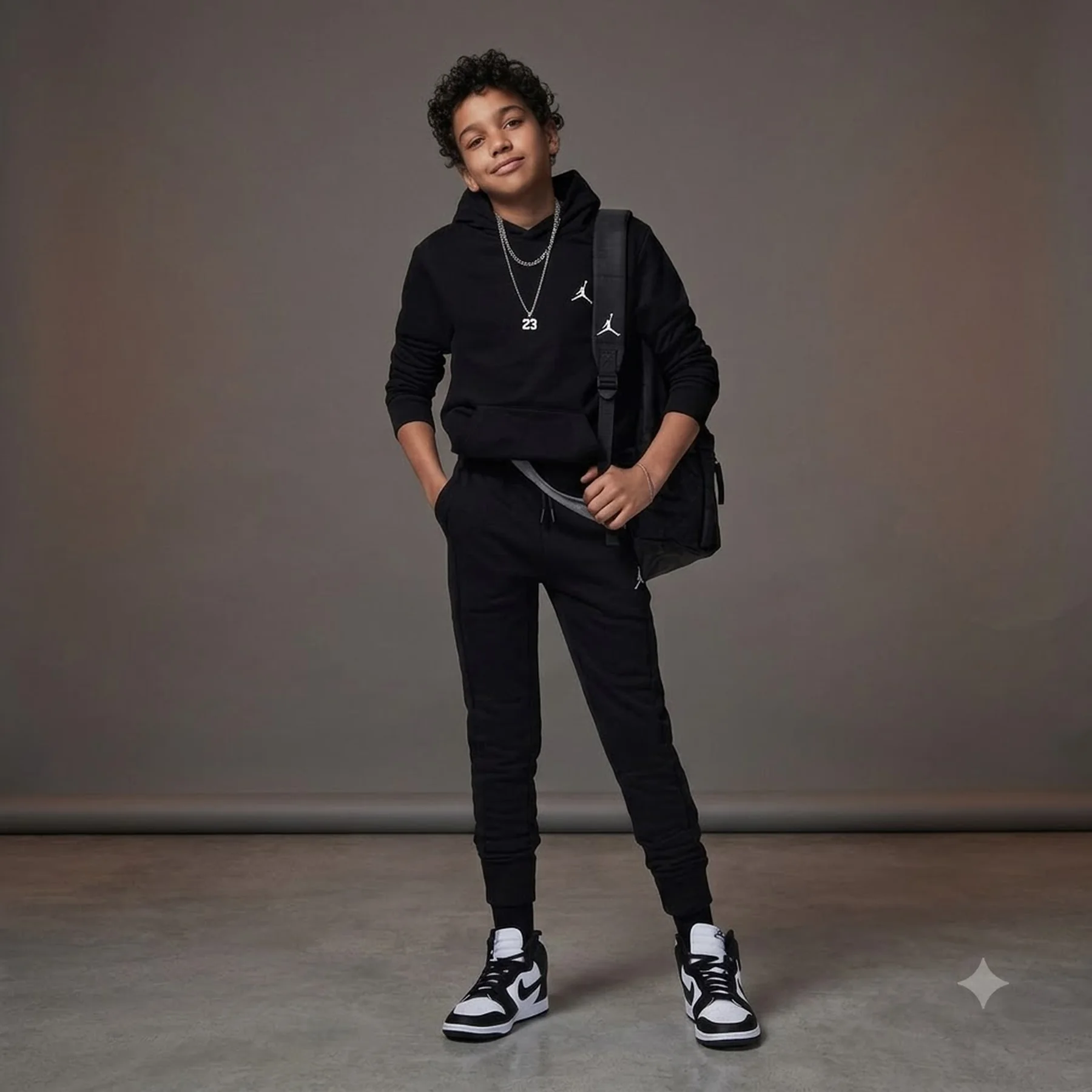 Спортивний костюм дитячий Jordan Jumpman Sustainable Black (95C551-023__95C549-023)