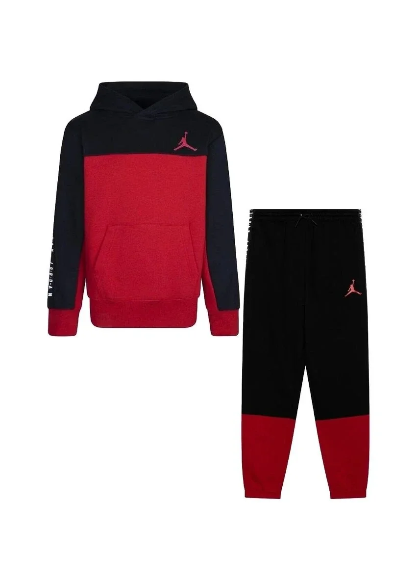 Спортивний костюм дитячий Jordan Jumpman Sustainable Black/Red (95C842-R78__95C843-KR5)