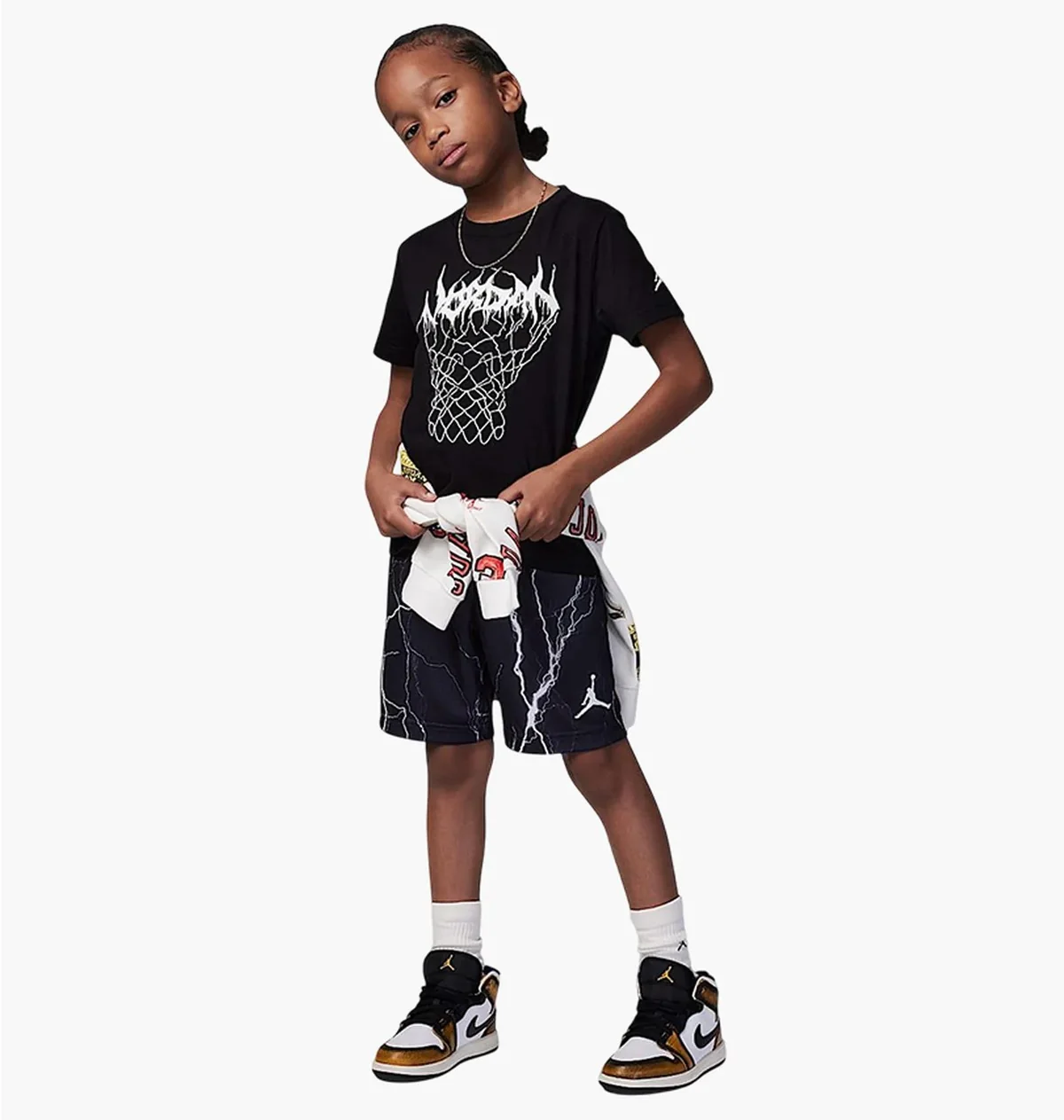 Спортивний костюм дитячий Jordan Mj Sport Mesh Aop Black/White (85C996-023)