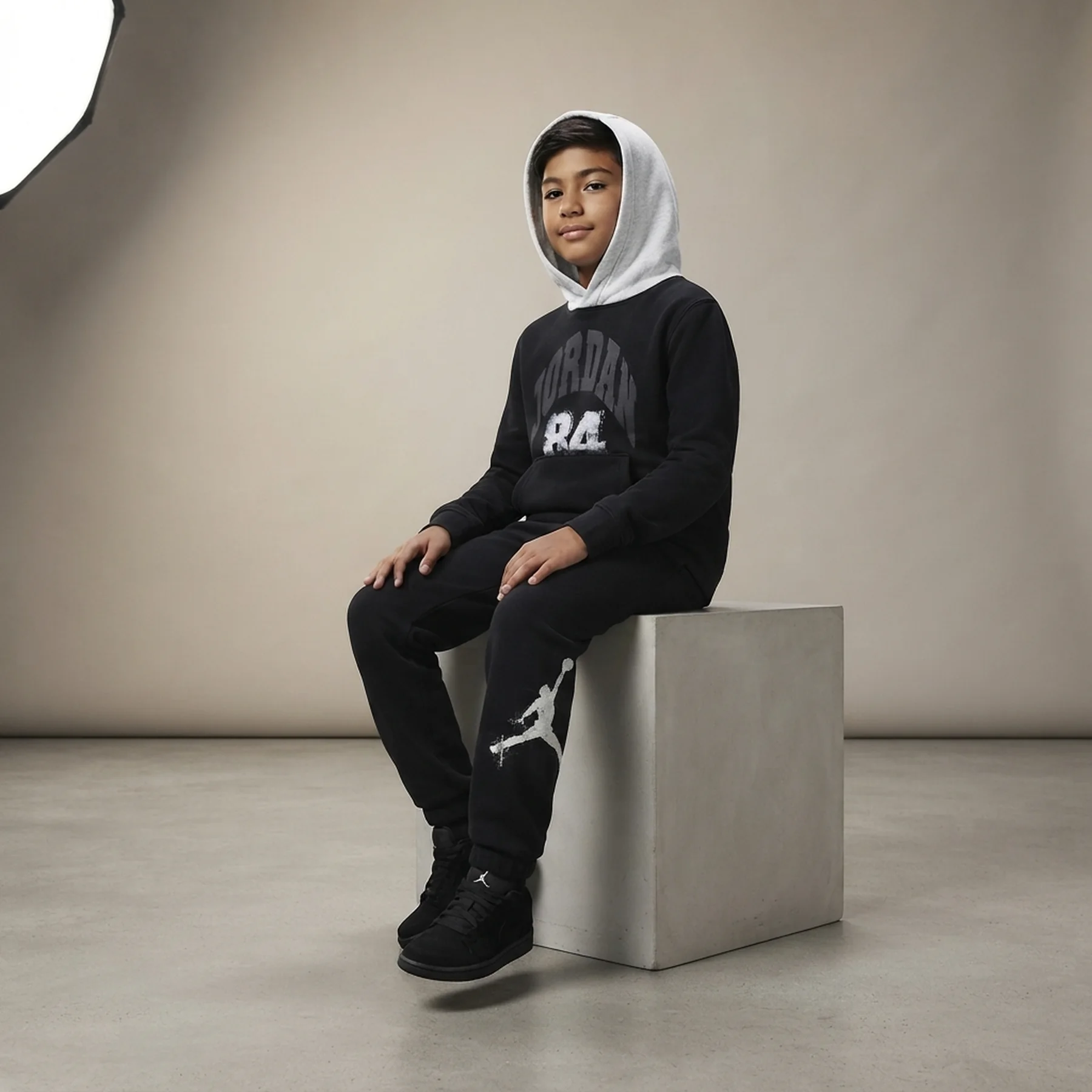 Спортивний костюм дитячий Jordan Mvp Hbr Fleece Set Black (85F103-023)