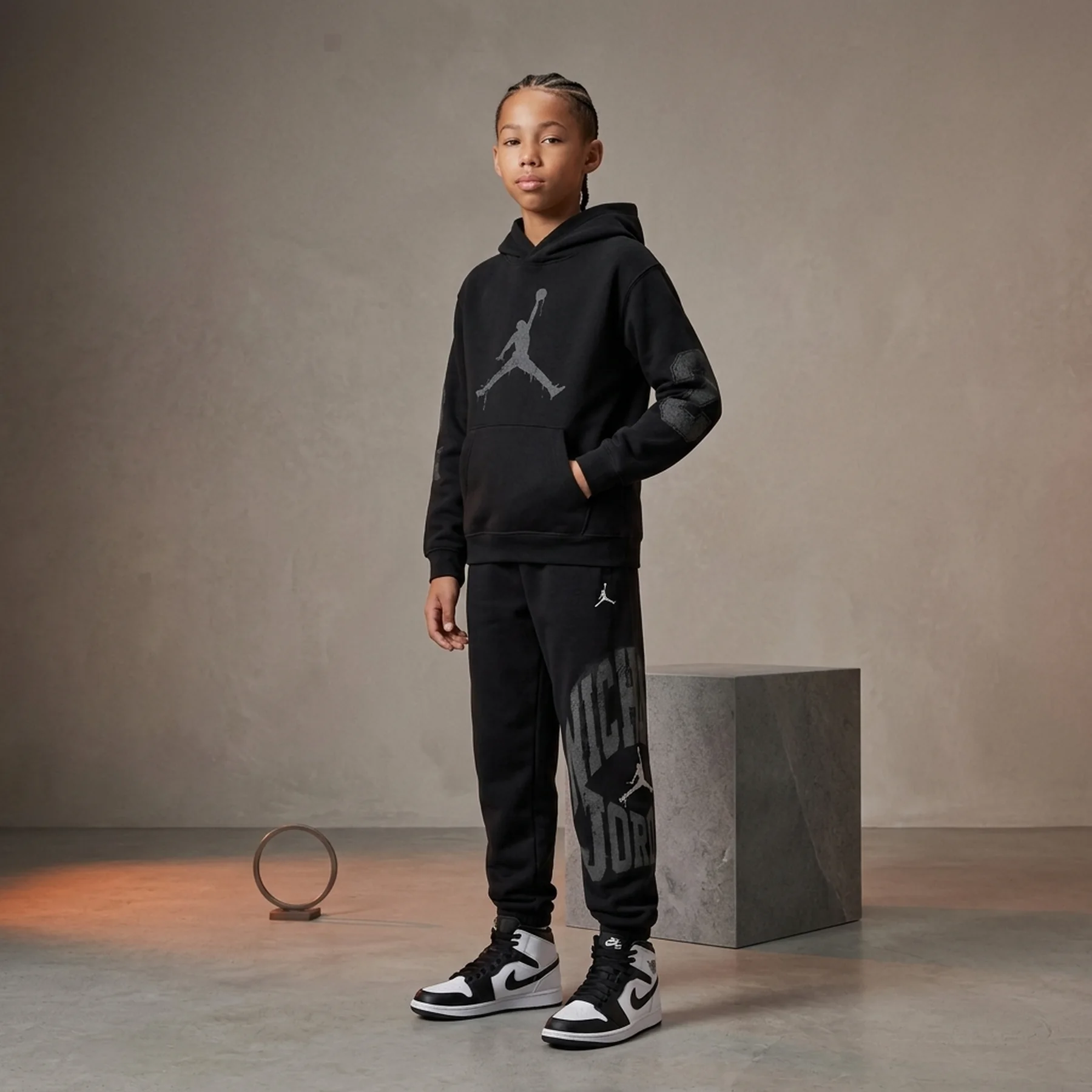 Спортивний костюм дитячий Jordan Mvp Jumpman Fleece Black (95F097-023__95F096-023)