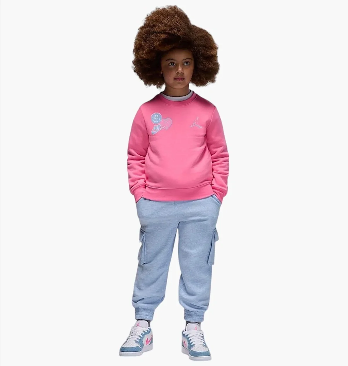 Спортивний костюм дитячий Jordan Sweat Sets Pink/Grey (35F206-BG6)