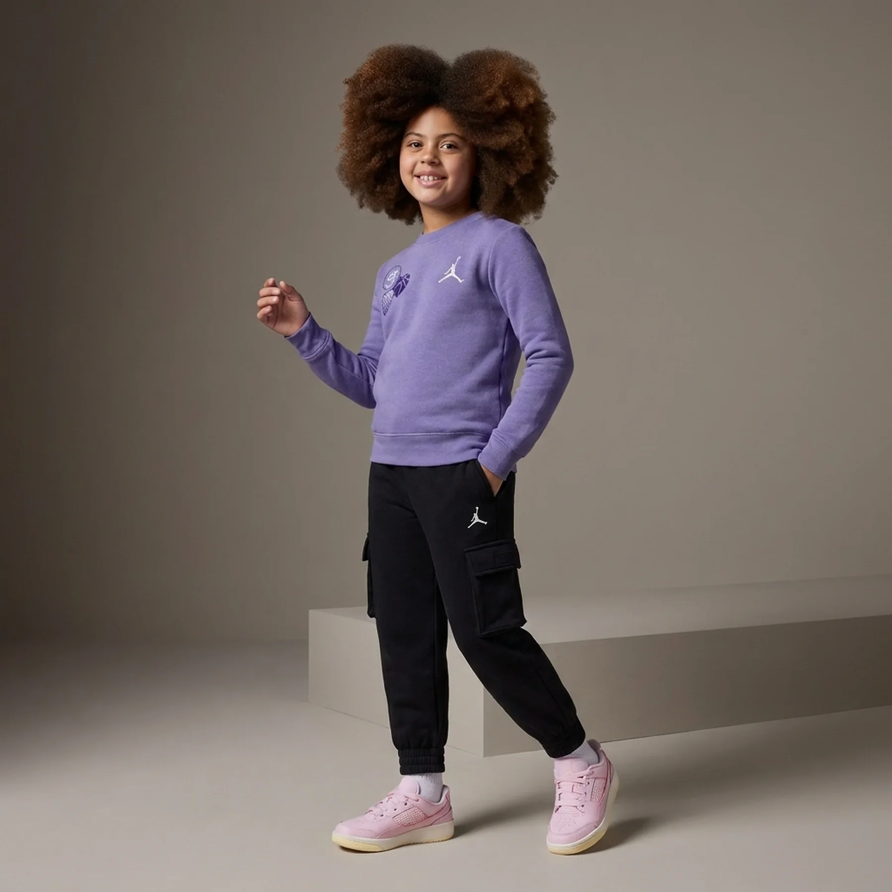 Спортивний костюм дитячий Jordan Sweat Sets Violet/Black (35F206-023)