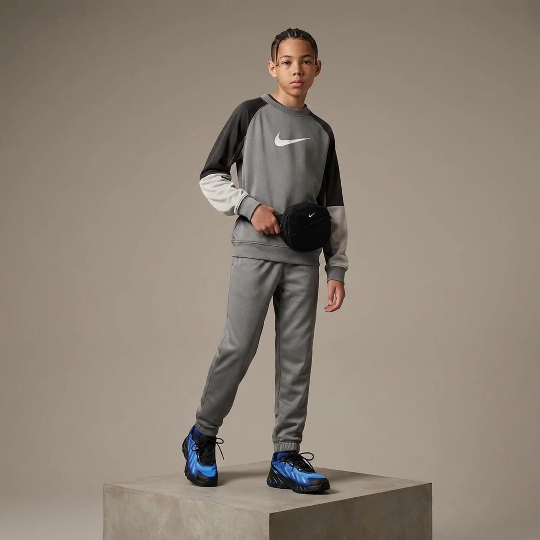 Спортивний костюм дитячий Nike Df Pk Crew Grey (HQ9317-084)