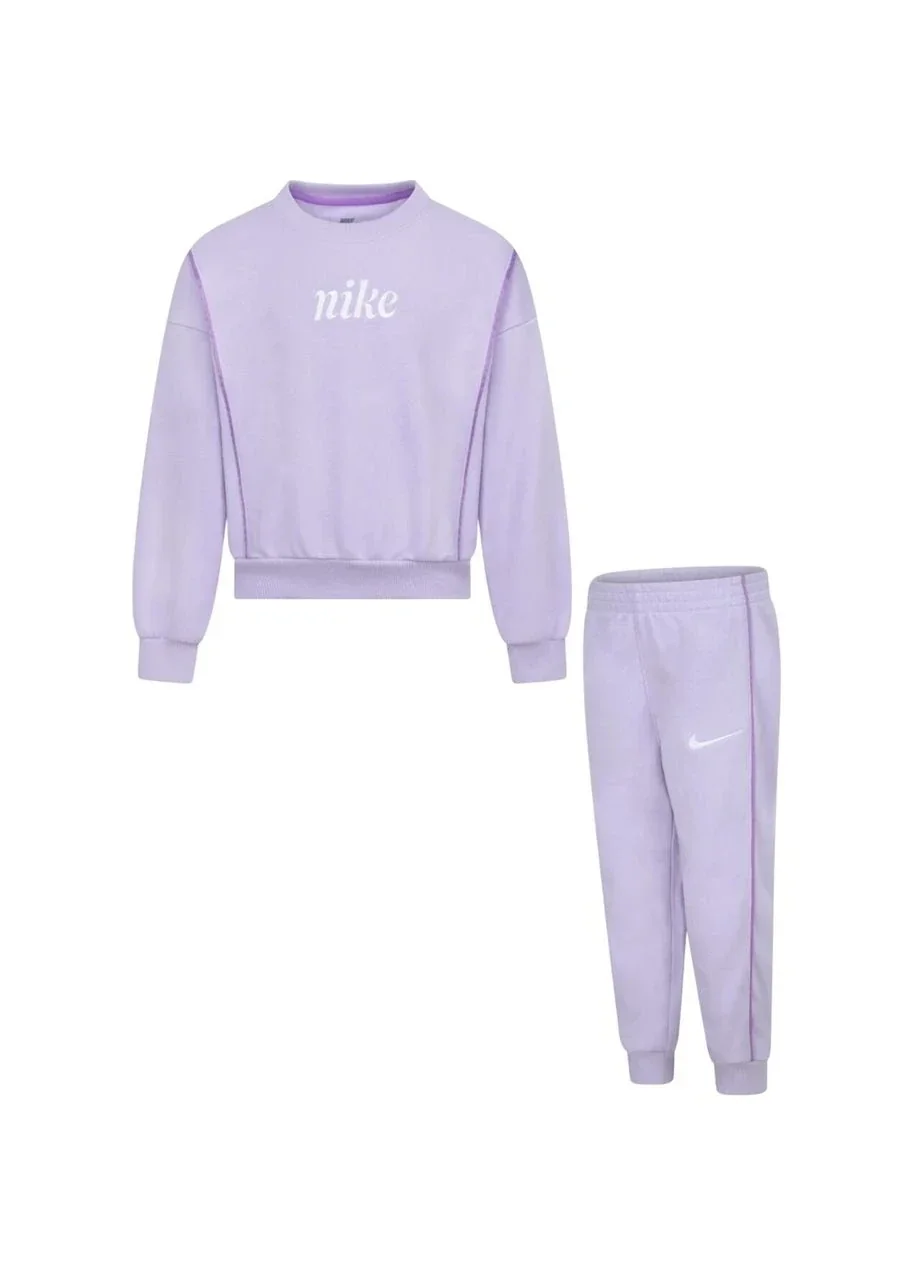 Спортивний костюм дитячий Nike Essentials Crew Viole (36M606-P6I)