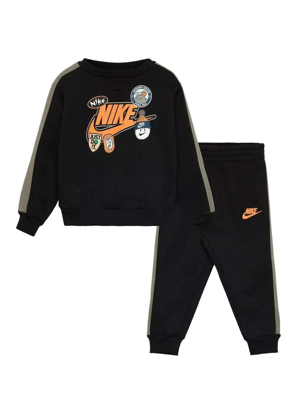 Спортивний костюм дитячий Nike Fleece Tracksuit Black/Grey (86N497-023)