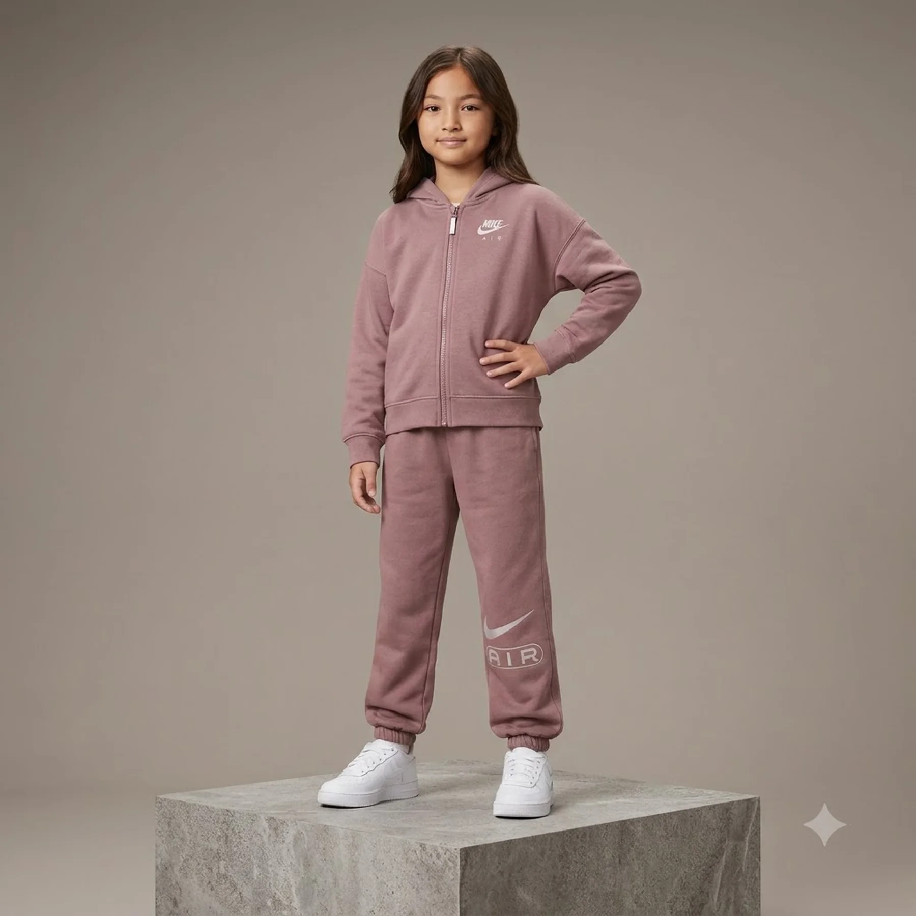 Спортивний костюм дитячий Nike G Nsw Ft Air Pink (FN8615-208__FN8612-208)