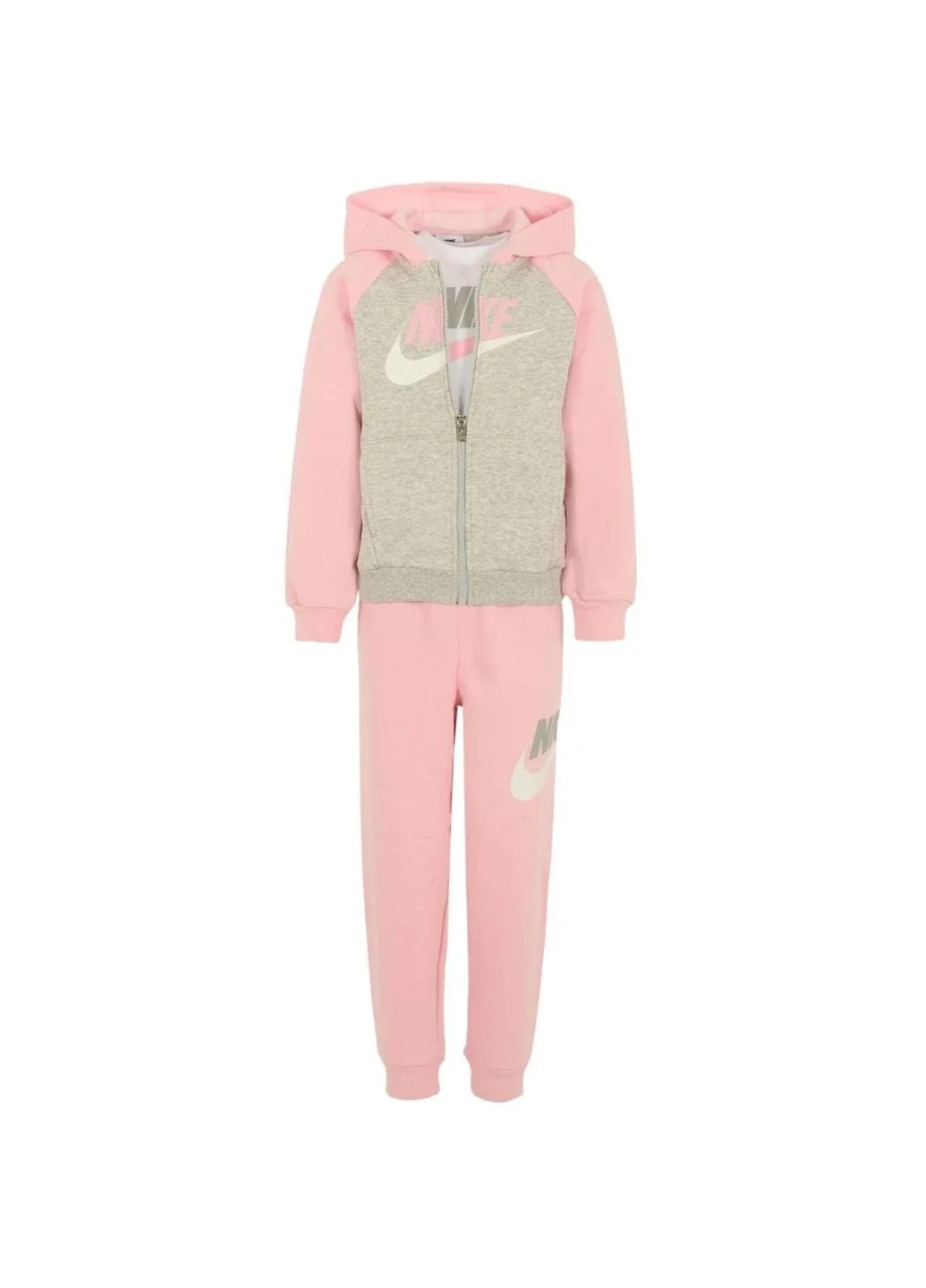 Спортивний костюм дитячий Nike Logo Tracksuit Pink/Grey (36N341-A0W)