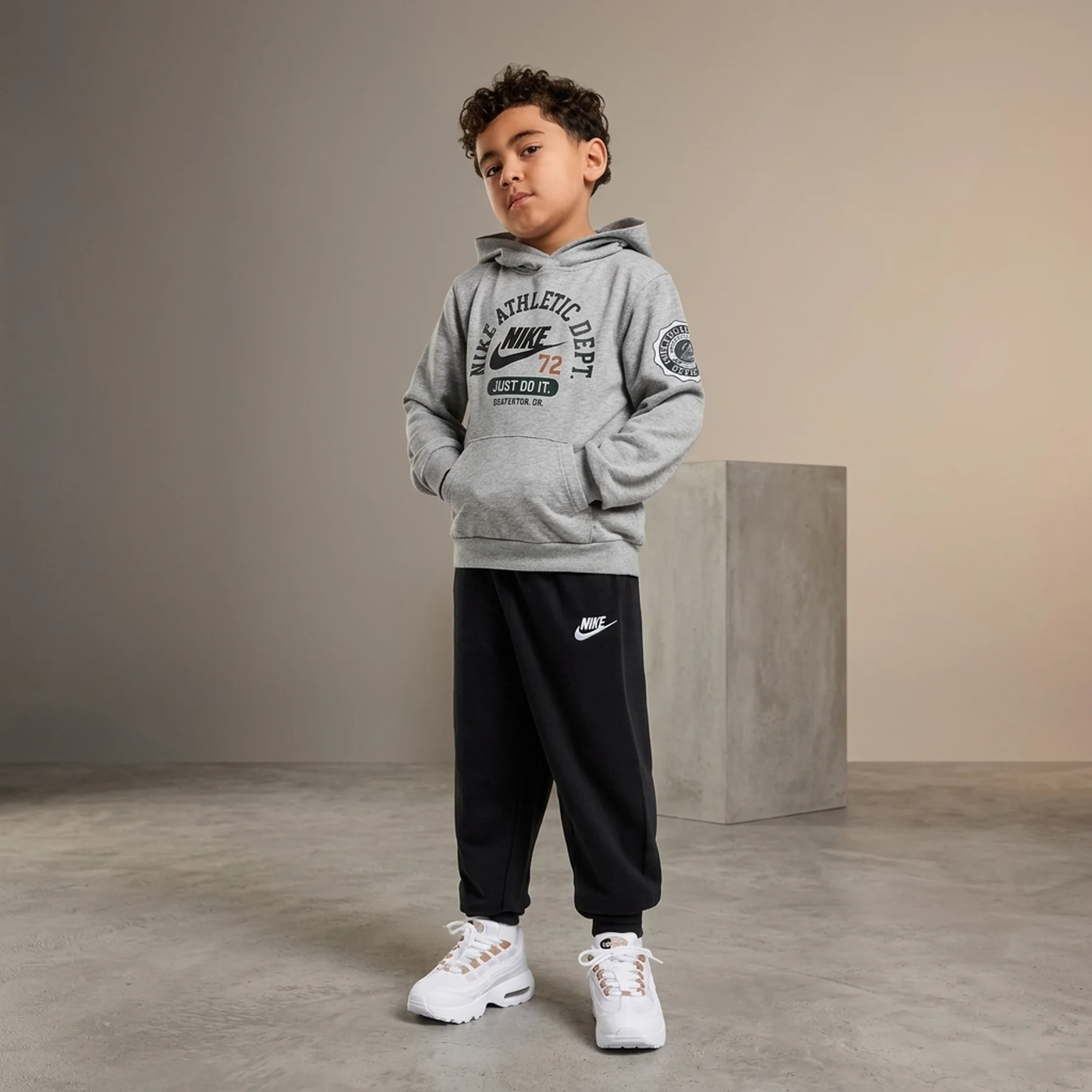 Спортивний костюм дитячий Nike Nkb B Nsw Pe Ft Po Black/Grey (86N227-023)