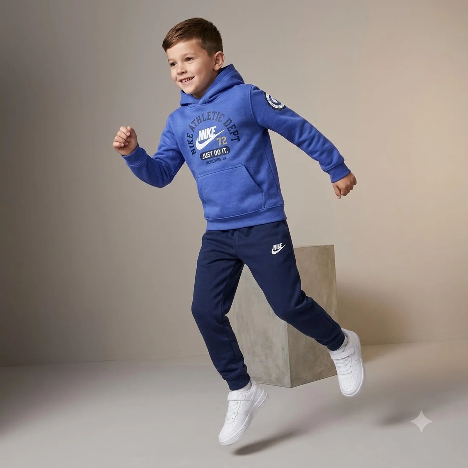 Спортивний костюм дитячий Nike Nkb B Nsw Pe Ft Po Blue (86N227-U90)