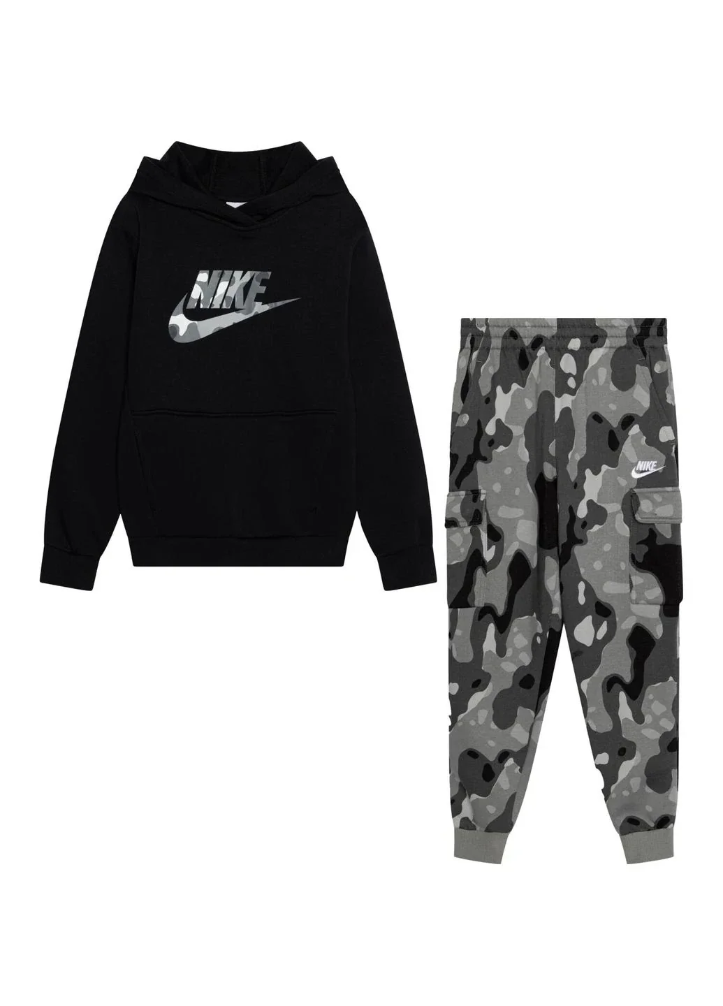Спортивний костюм дитячий Nike Nsw Club Flc Camo/Black (FZ5489-010__FZ5491-084)
