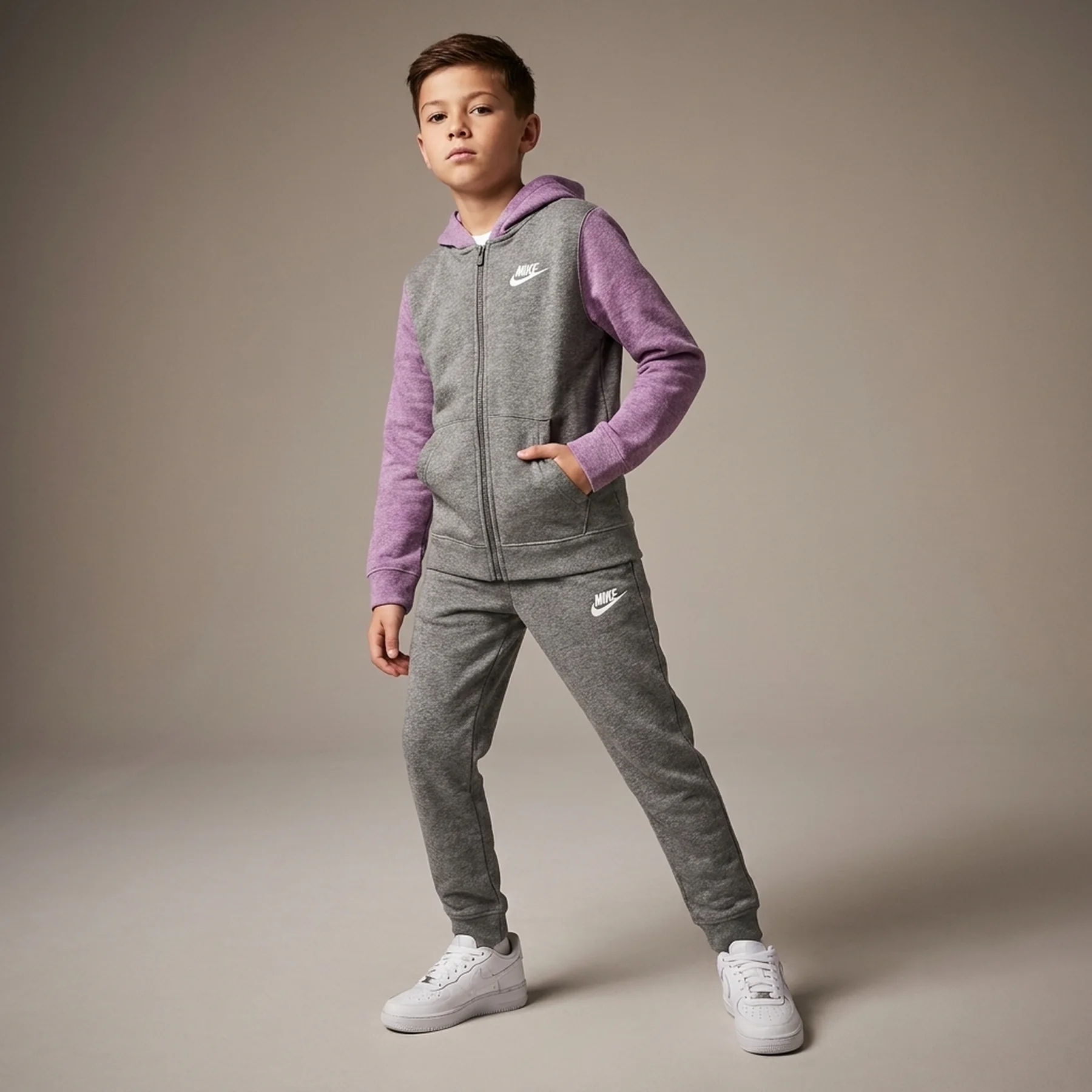 Спортивний костюм дитячий Nike Nsw Core Bf Trk Suit Grey (BV3634-093)