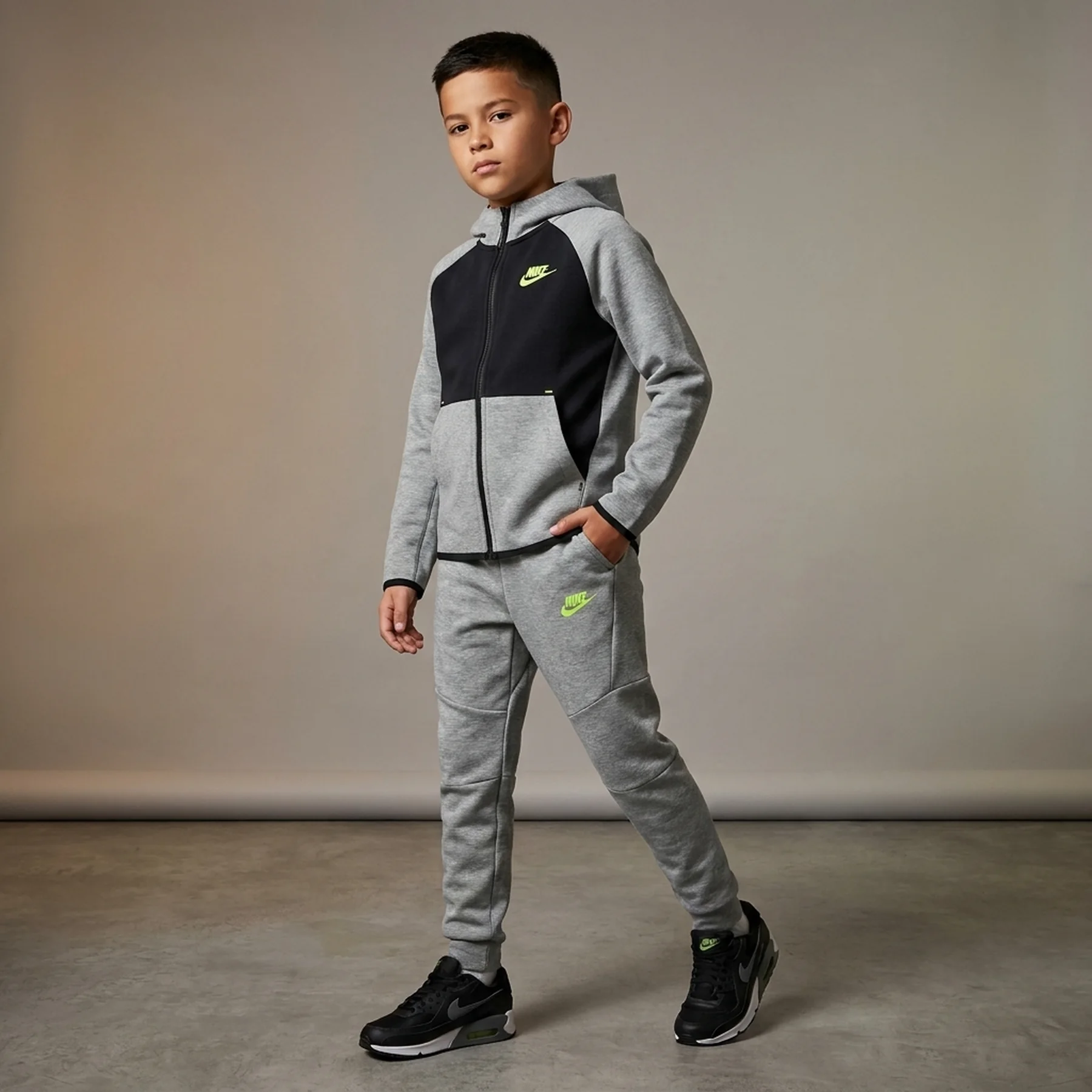 Спортивний костюм дитячий Nike Nsw Tch Flc Fz - Pd Grey (HV5867-060__HV5869-060)