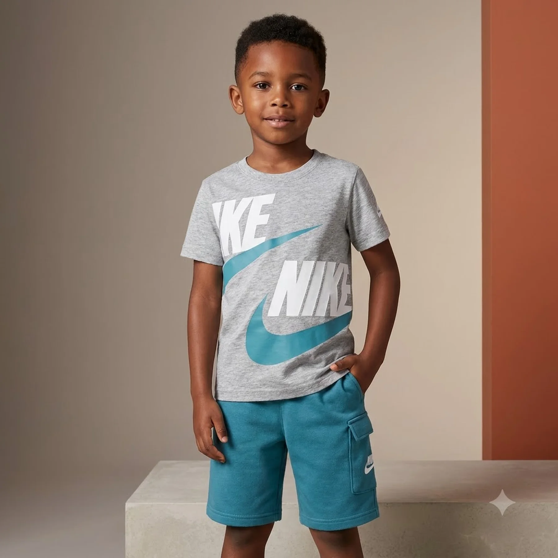 Спортивний костюм дитячий Nike Shorts Set - T-Shirt/Shorts (86J213-BA2)