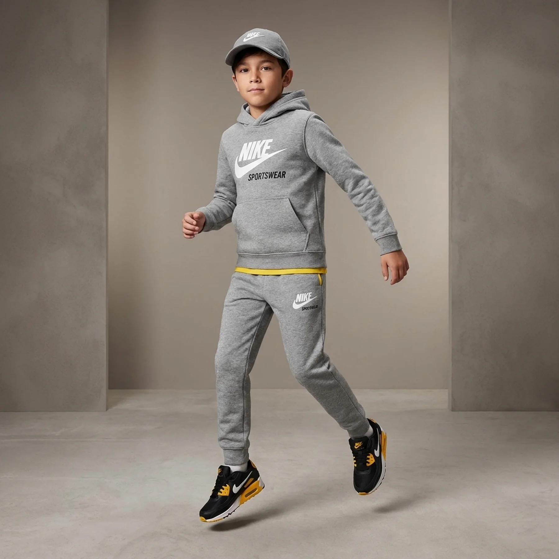 Спортивний костюм дитячий Nike Sportswear Club Fleece Grey (IH4313-077__IH5199-077)