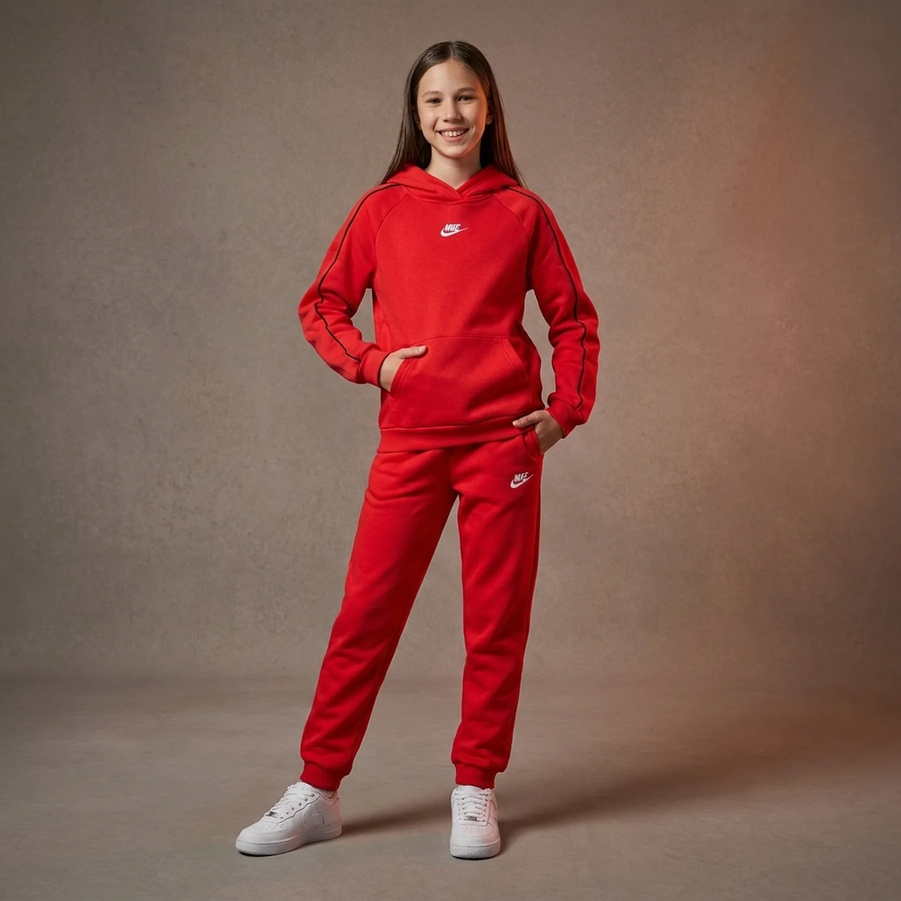 Спортивний костюм дитячий Nike Sportswear Club Fleece Red (HQ9318-657)