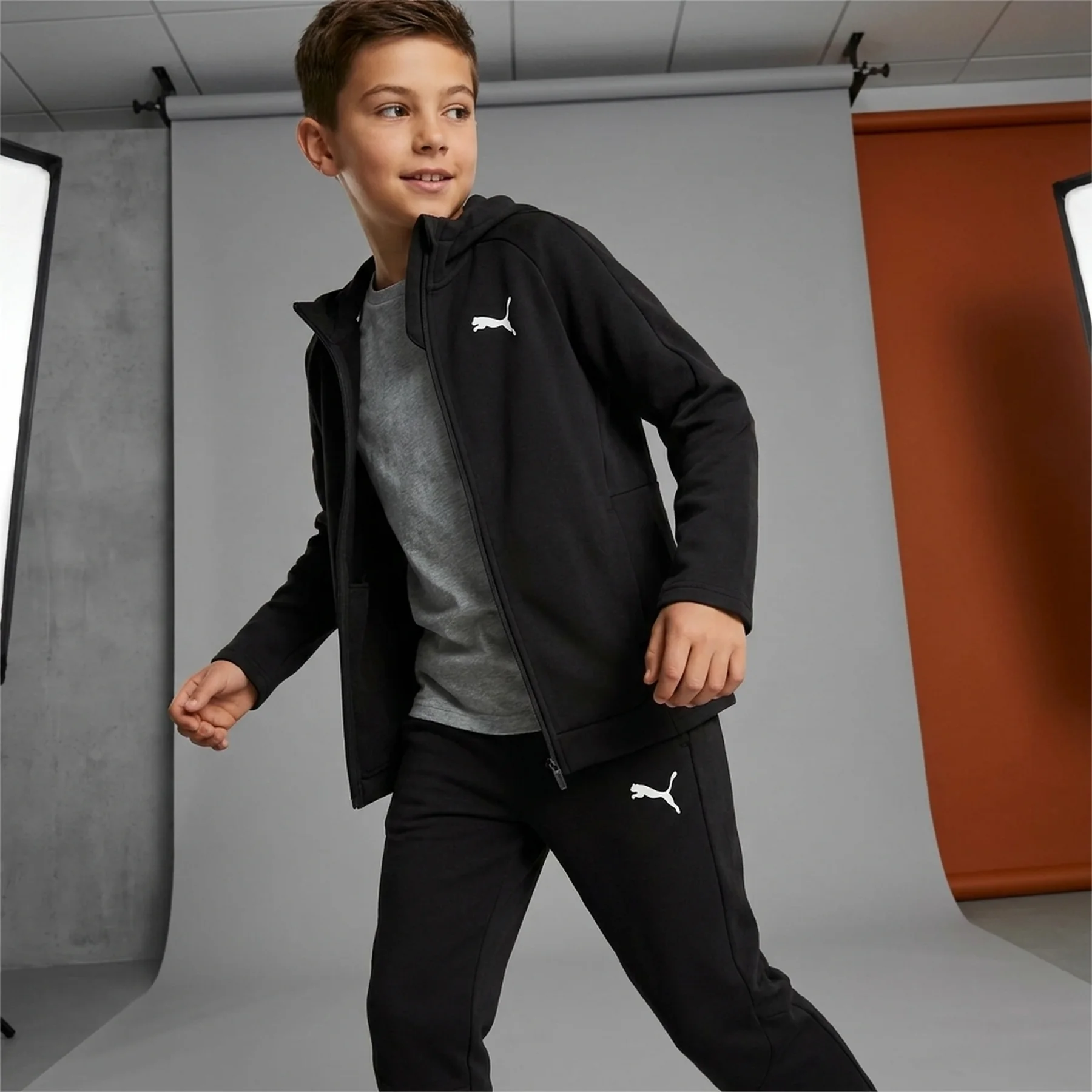 Спортивний костюм дитячий Puma Evostripe Black (681803-01__681804-01)
