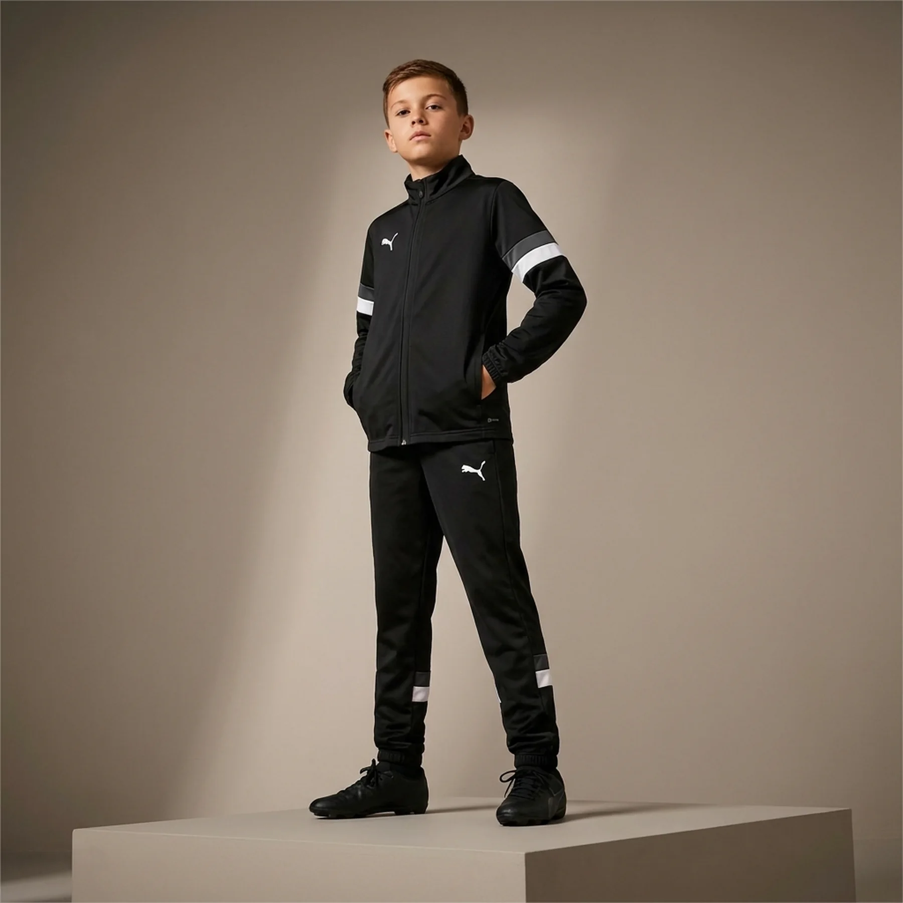 Костюм спортивний Puma teamRISE Tracksuit Jr чорний 116 см (658655-03)