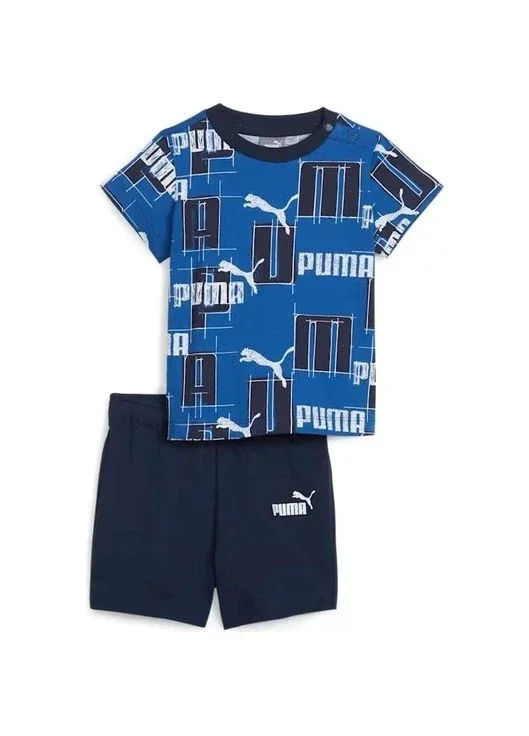 Спортивний костюм дитячий Puma Younger Boys Blue Logo Shorts Set (680326-17)
