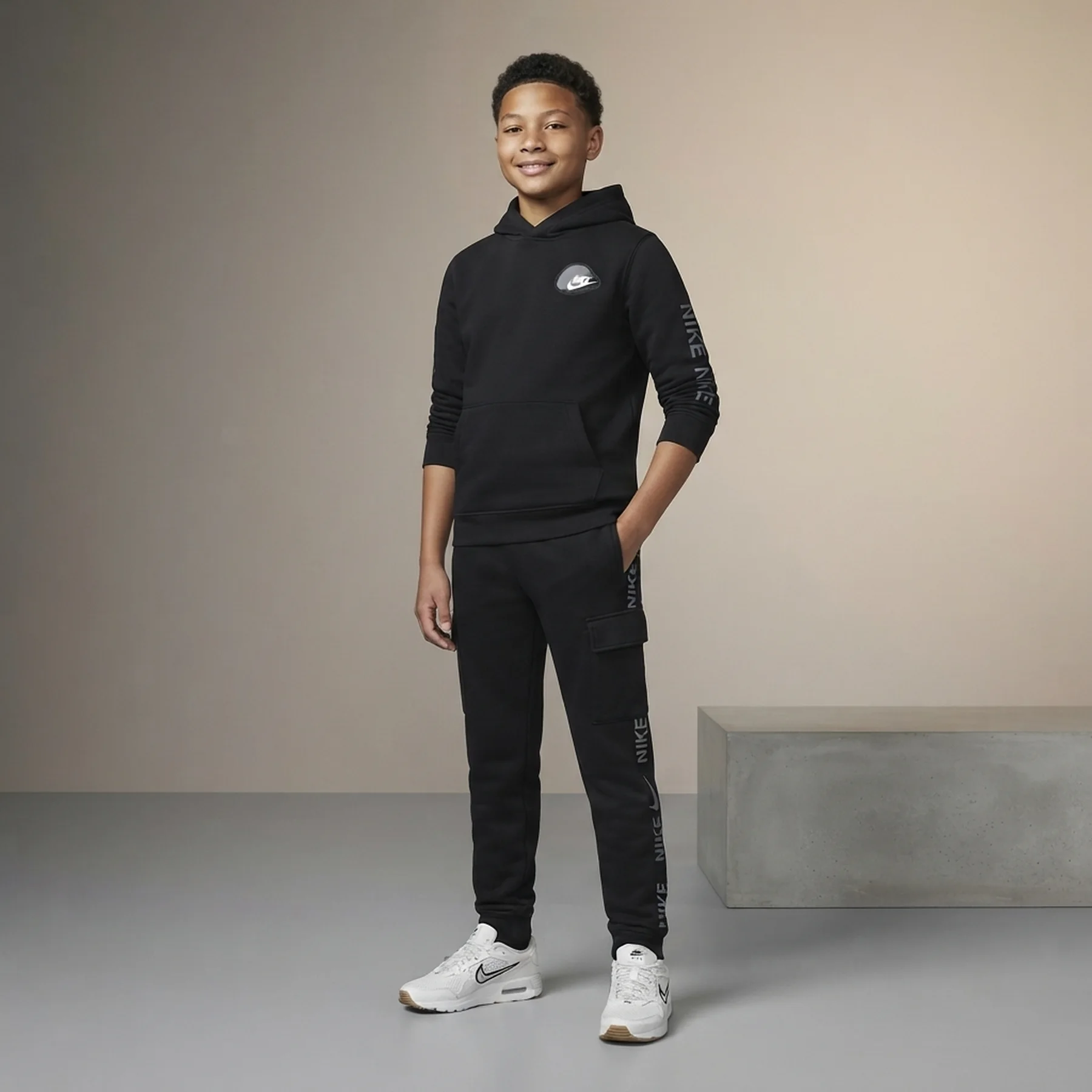Спортивний костюм дитячий Sportswear Fleece Standard Issue Black (HM4339-011_HM4337-011)