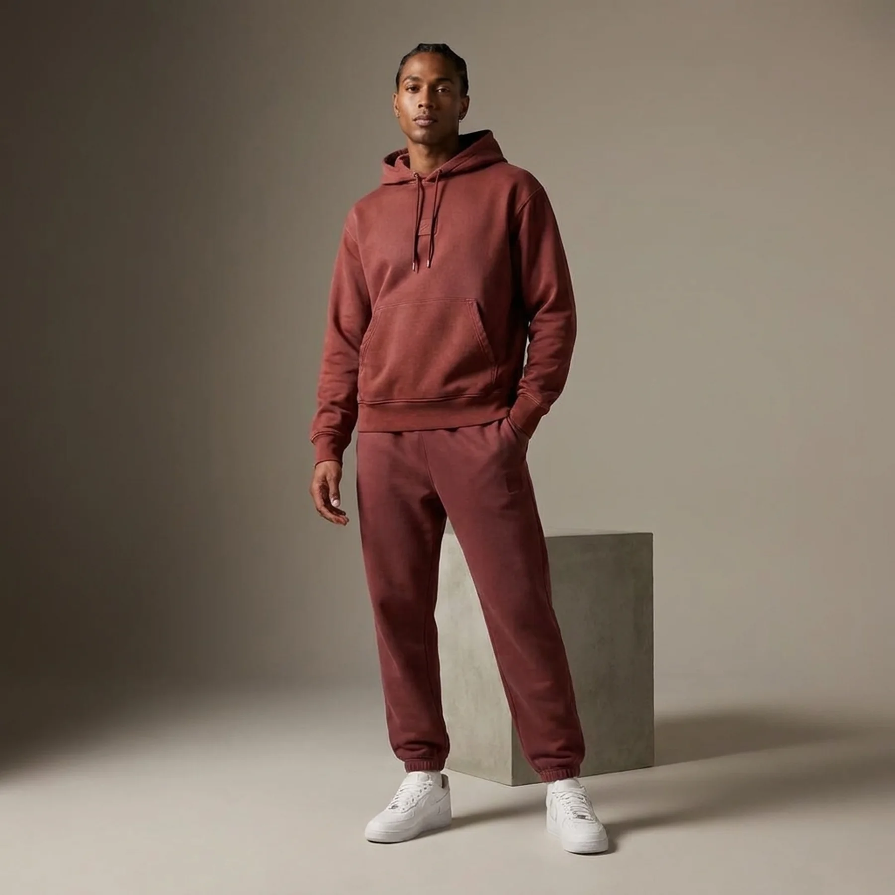 Спортивний костюм унісекс Nike Mflt Wash Flc Bordo (FV7249-231 + FV7253-231)