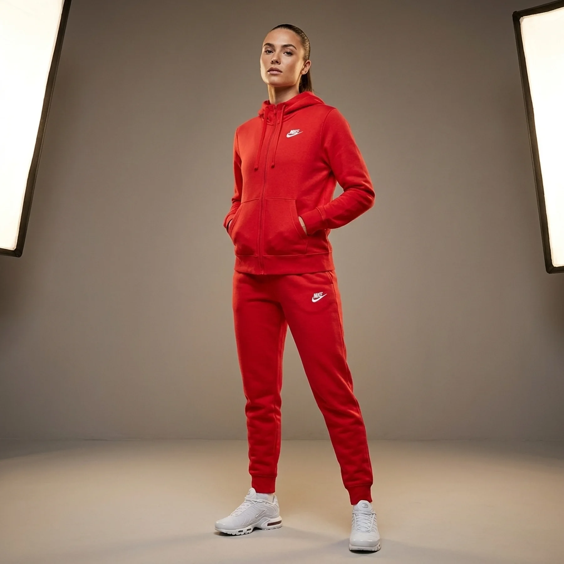 Спортивний костюм унісекс Nike Nsw Club Flc Fz Red (DQ5471-657__DQ5174-657)
