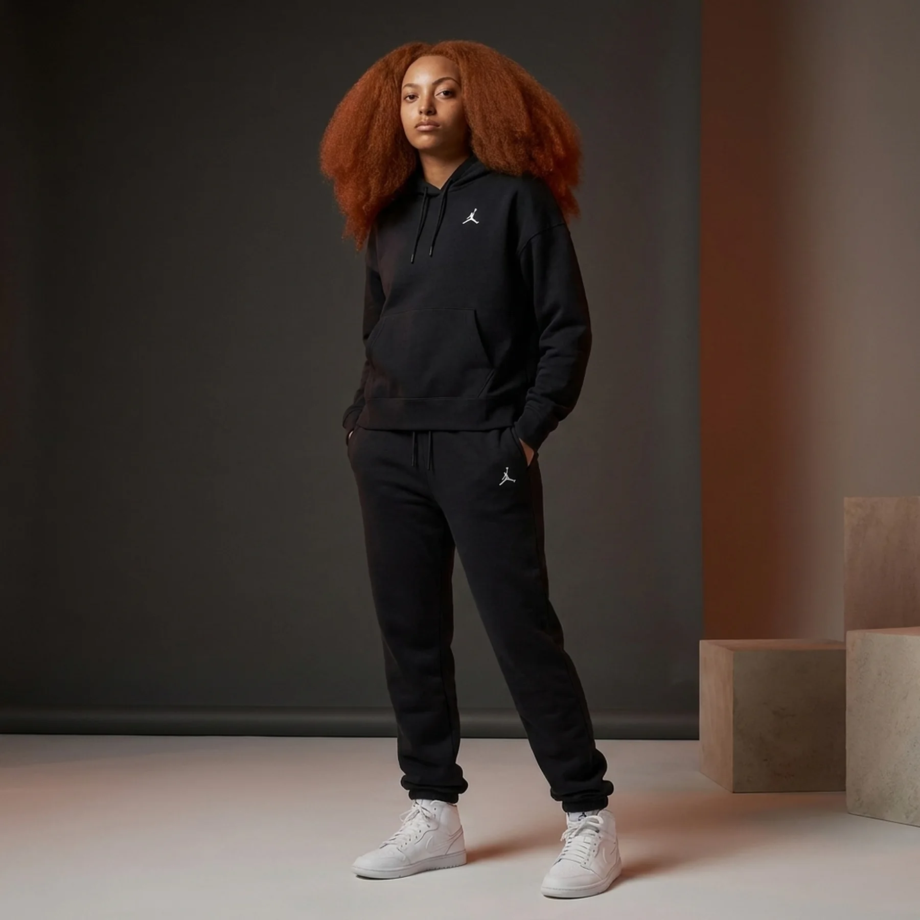 Спортивний костюм жіночий Jordan Brooklyn Fleece Outfit Black (FN4488-010__FN4494-010)