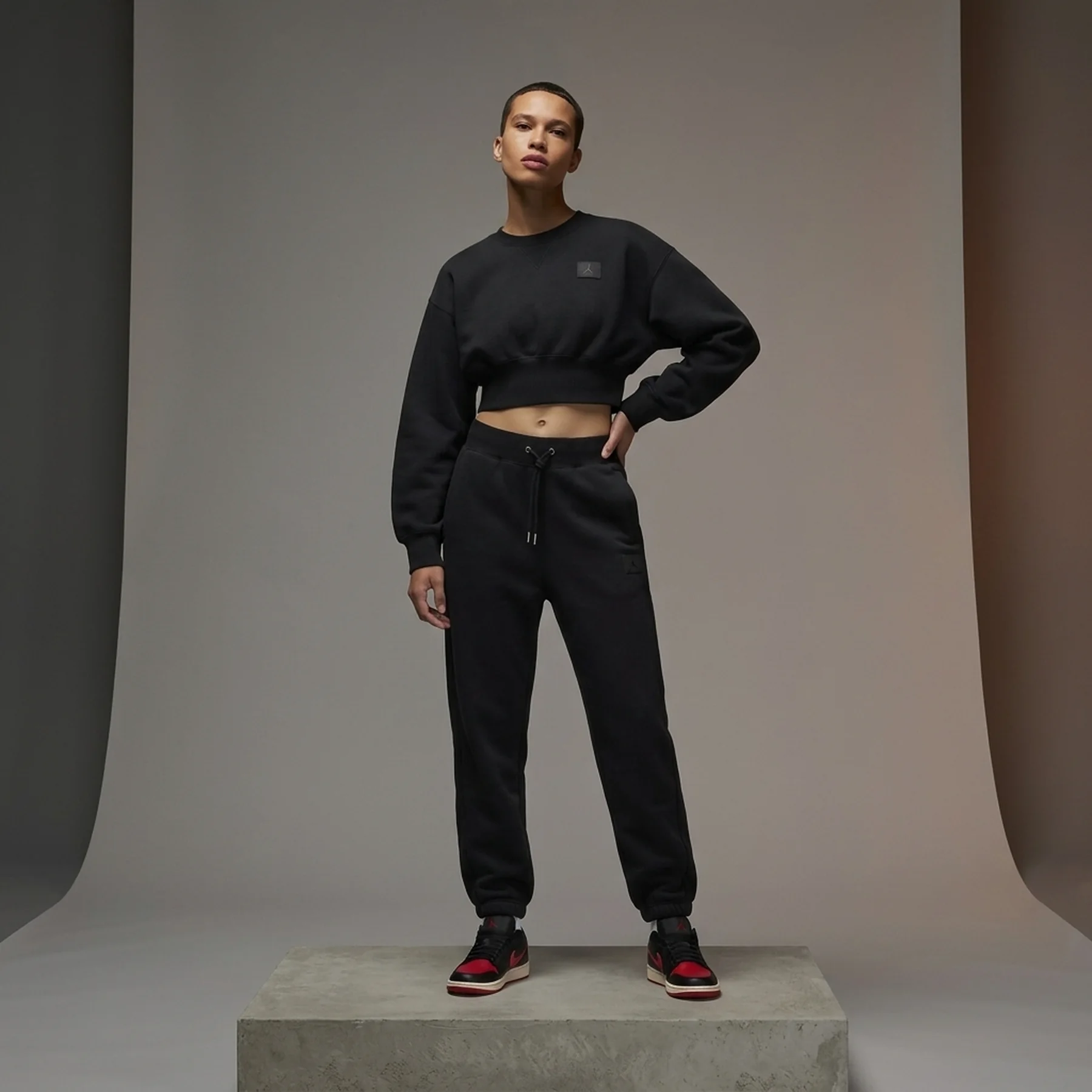 Спортивний костюм жіночий Jordan Flight Fleece Black (FV7152-010__FV7059-010)