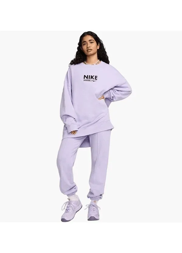 Спортивний костюм жіночий Nike Nsw Flc Os Crew Violet (HM4318-515__HM4319-515)