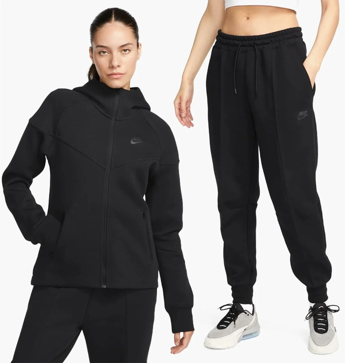 Спортивний костюм жіночий Nike Sportswear Tech Fleece Black (FB8338-010__FB8330-010)