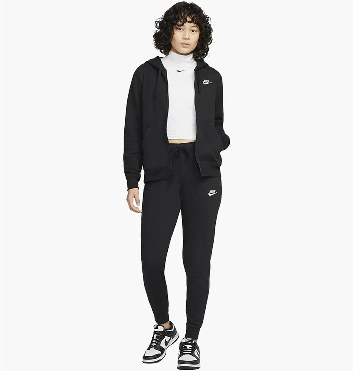 Спортивний костюм жіночий Nike Sportswear Tech Fleece Outfit Black (DQ5471-010__DQ5174-010)