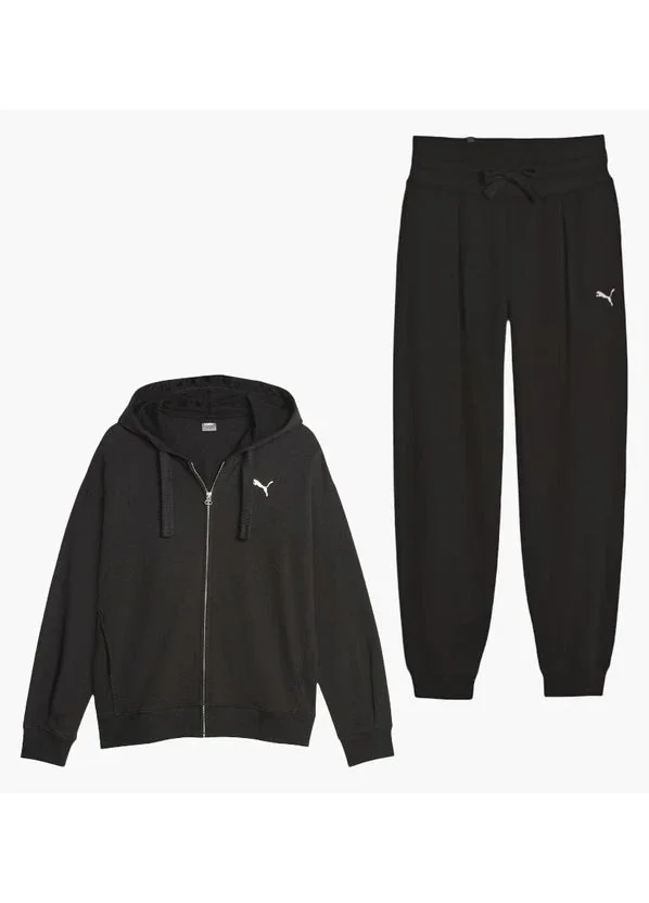 Спортивний костюм жіночий Puma Her Full-Zip Hoodie Tr High Waist Pants Black (676003-01__676006-01)