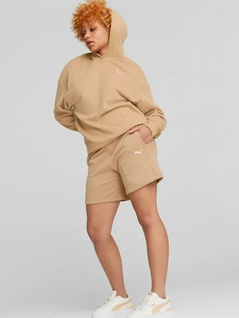 Спортивний костюм жіночий Puma Loungewear Short Beige (673703-89)