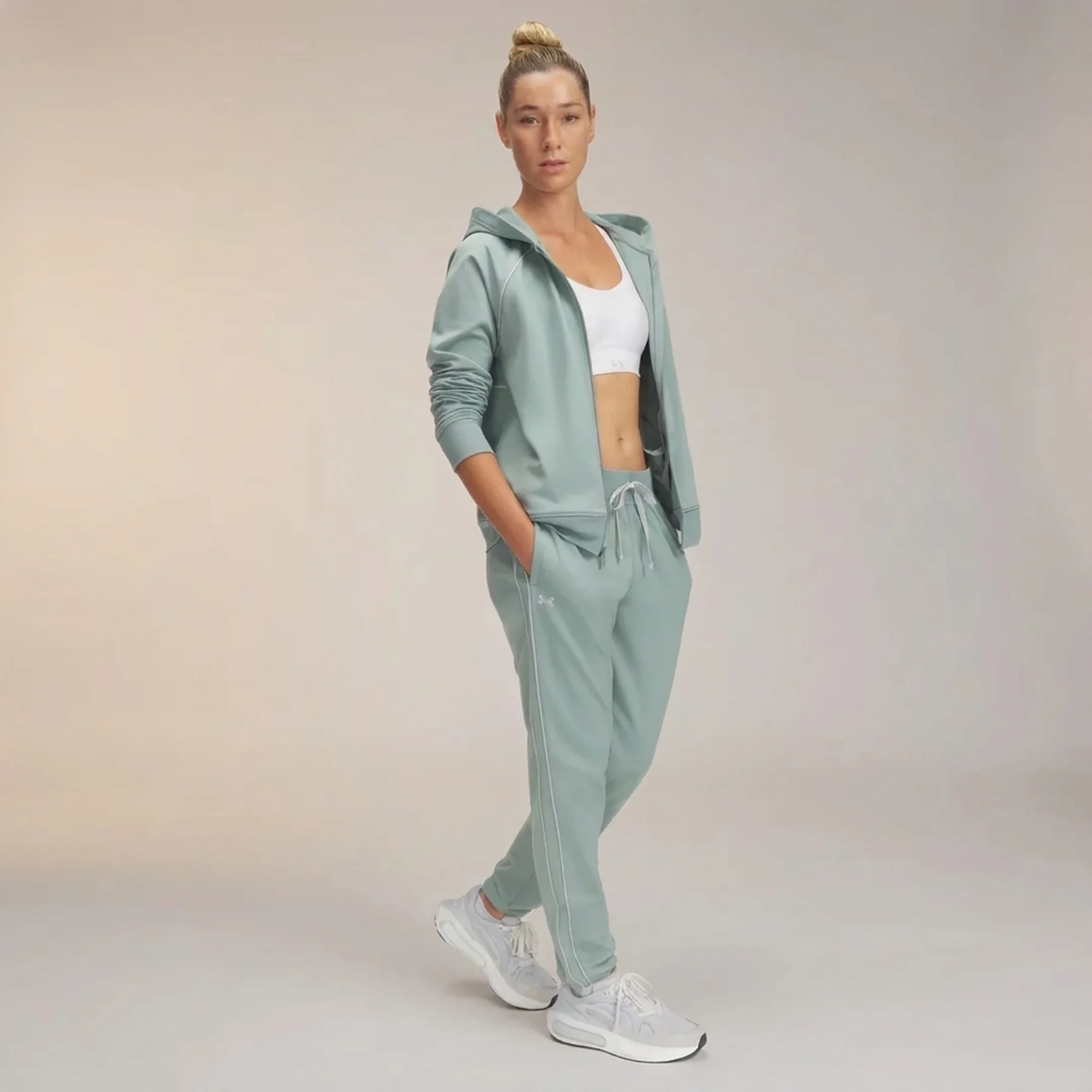 Спортивний костюм жіночий Under Armour Rival Tricot Tracksuit Hd Turquoise (6001966-348)