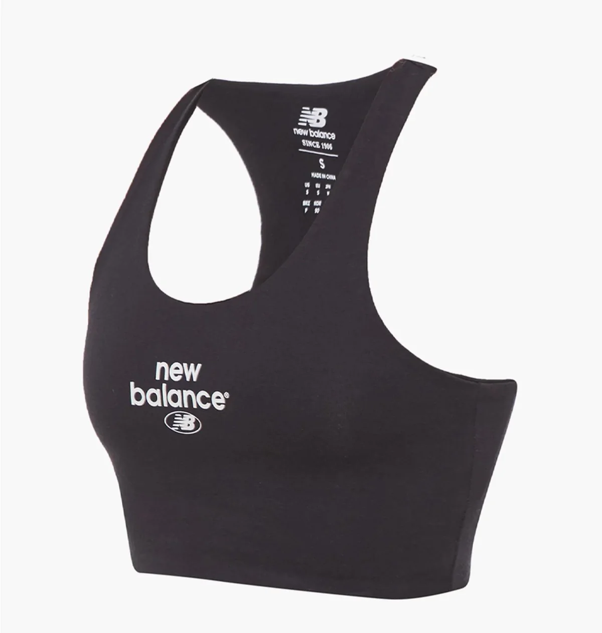 Спортивний топ жіночий New Balance Essentials Reimagined Bra (WB31500BK)