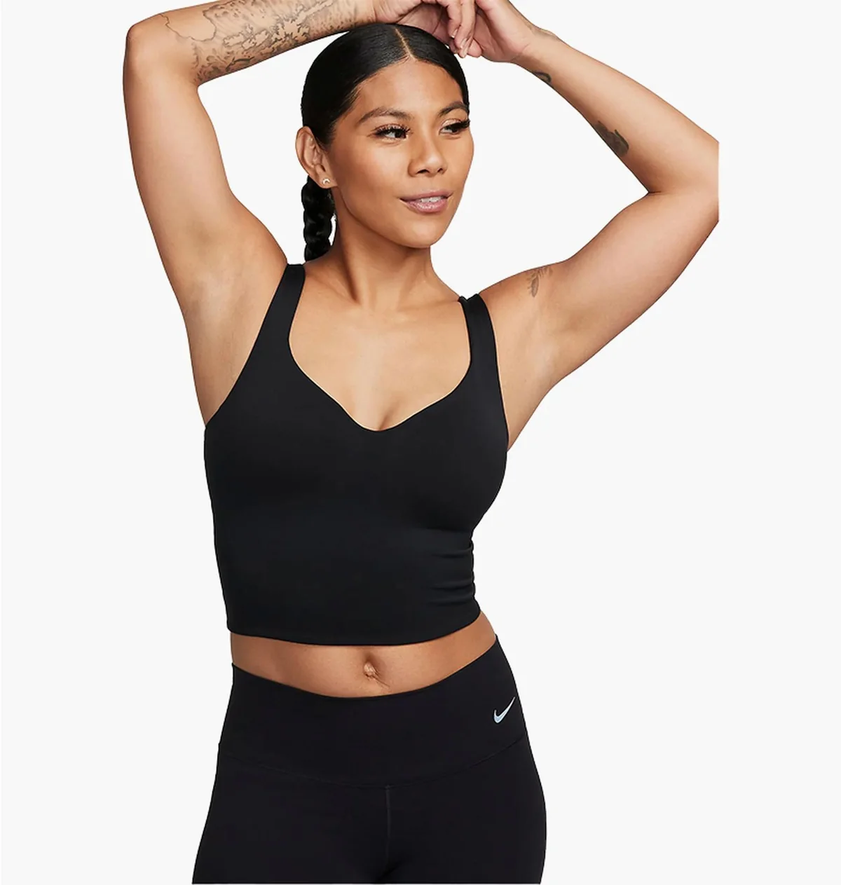 Спортивний топ жіночий Nike Alate Camiseta Black (FN0543-010)