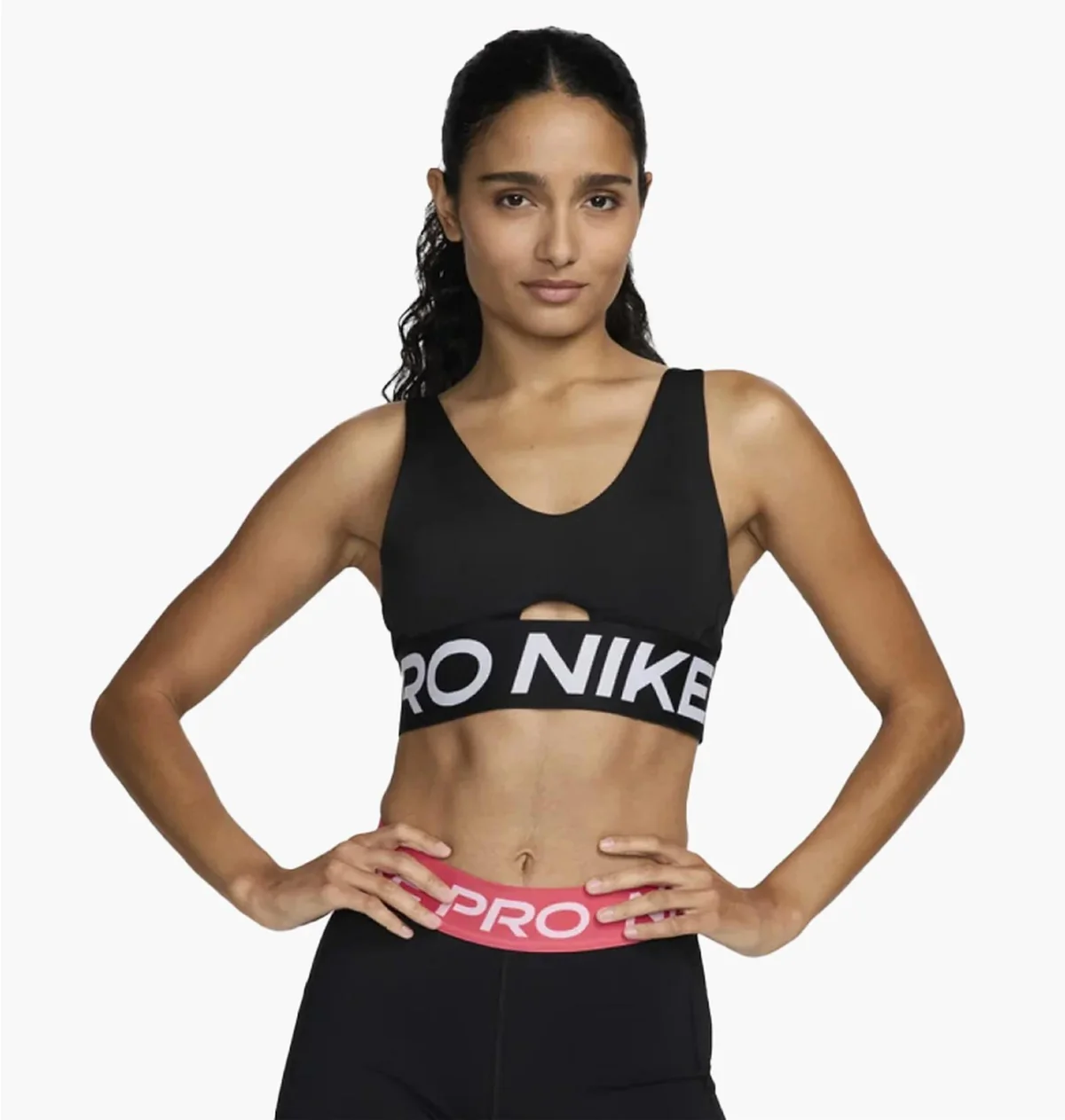 Спортивний топ жіночий Nike Indy Plunge Medium-Support Bold (HF7324-010)