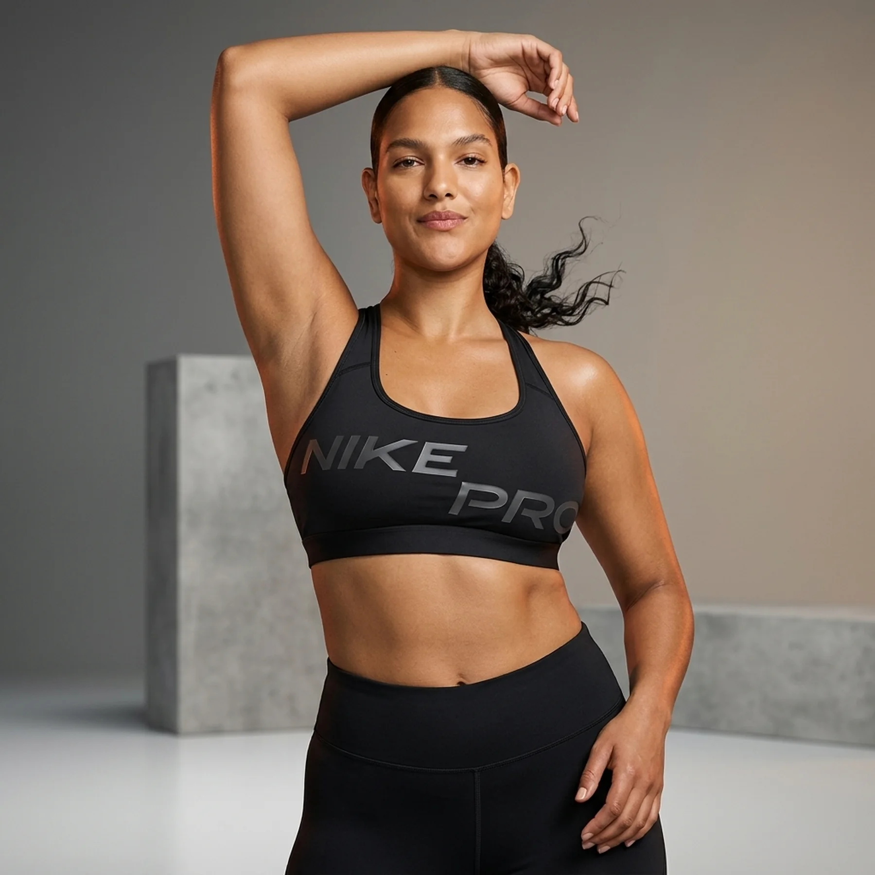 Спортивний топ жіночий Nike Pro Swoosh Light Black (FN2749-010)