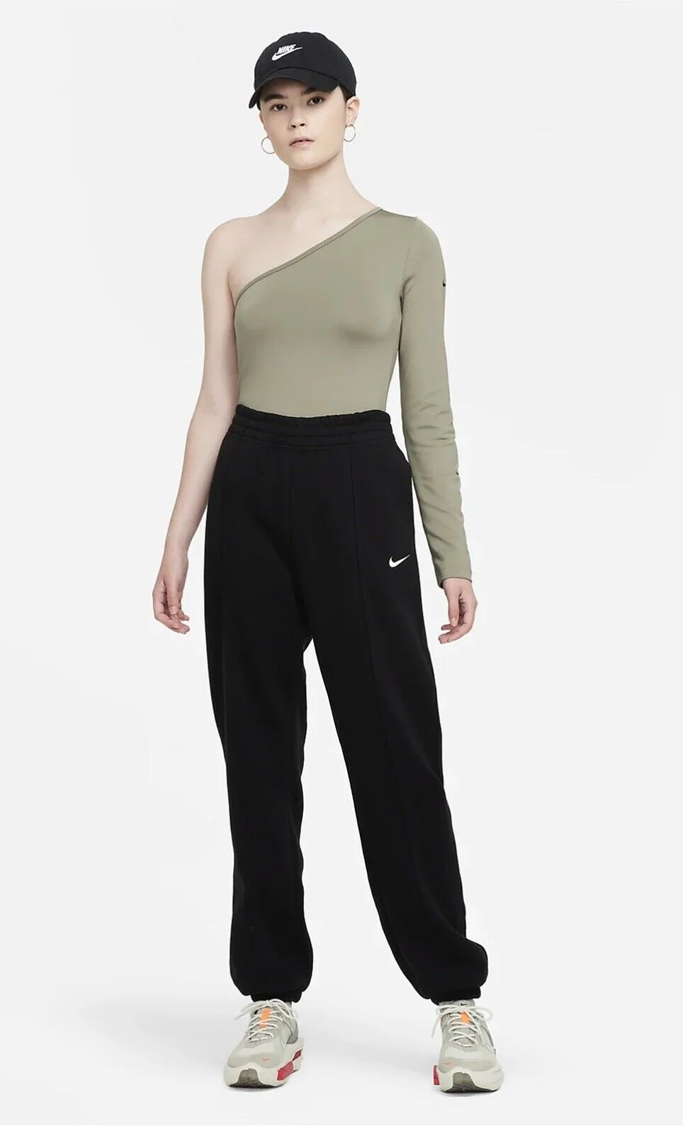 Спортивний топ жіночий Nike Sportswear Asymmetrical Long-Sleeve Top (CZ8188-320)