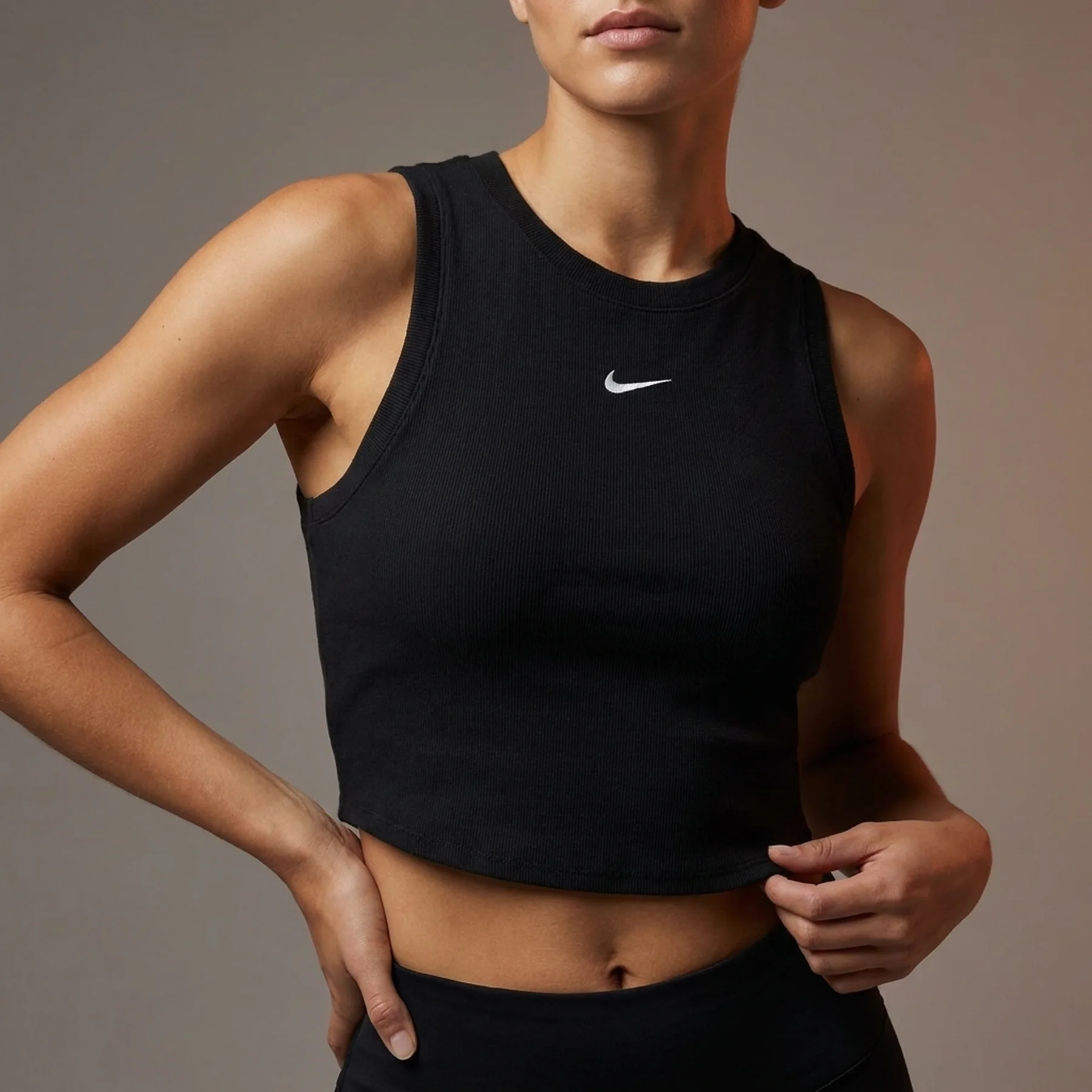 Спортивний топ жіночий Nike Sportswear Chill Knit Women's Tight Cropped Mini (FB8279-010)