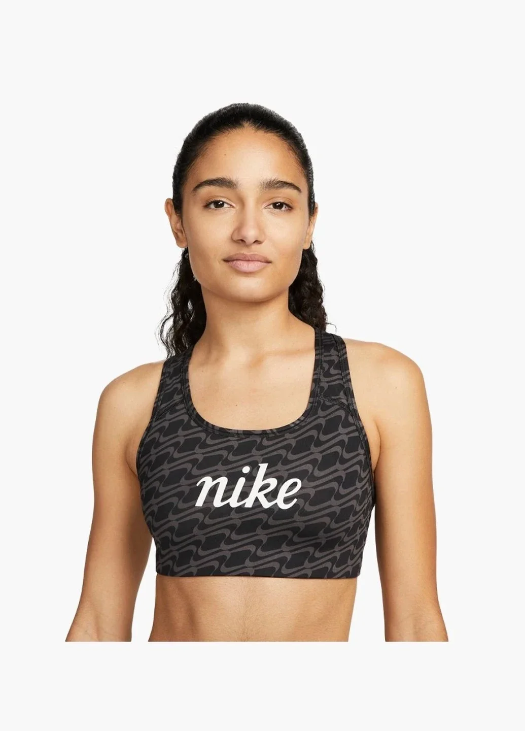 Спортивний топ жіночий Nike Swoosh Black For Women (DQ5121-010)