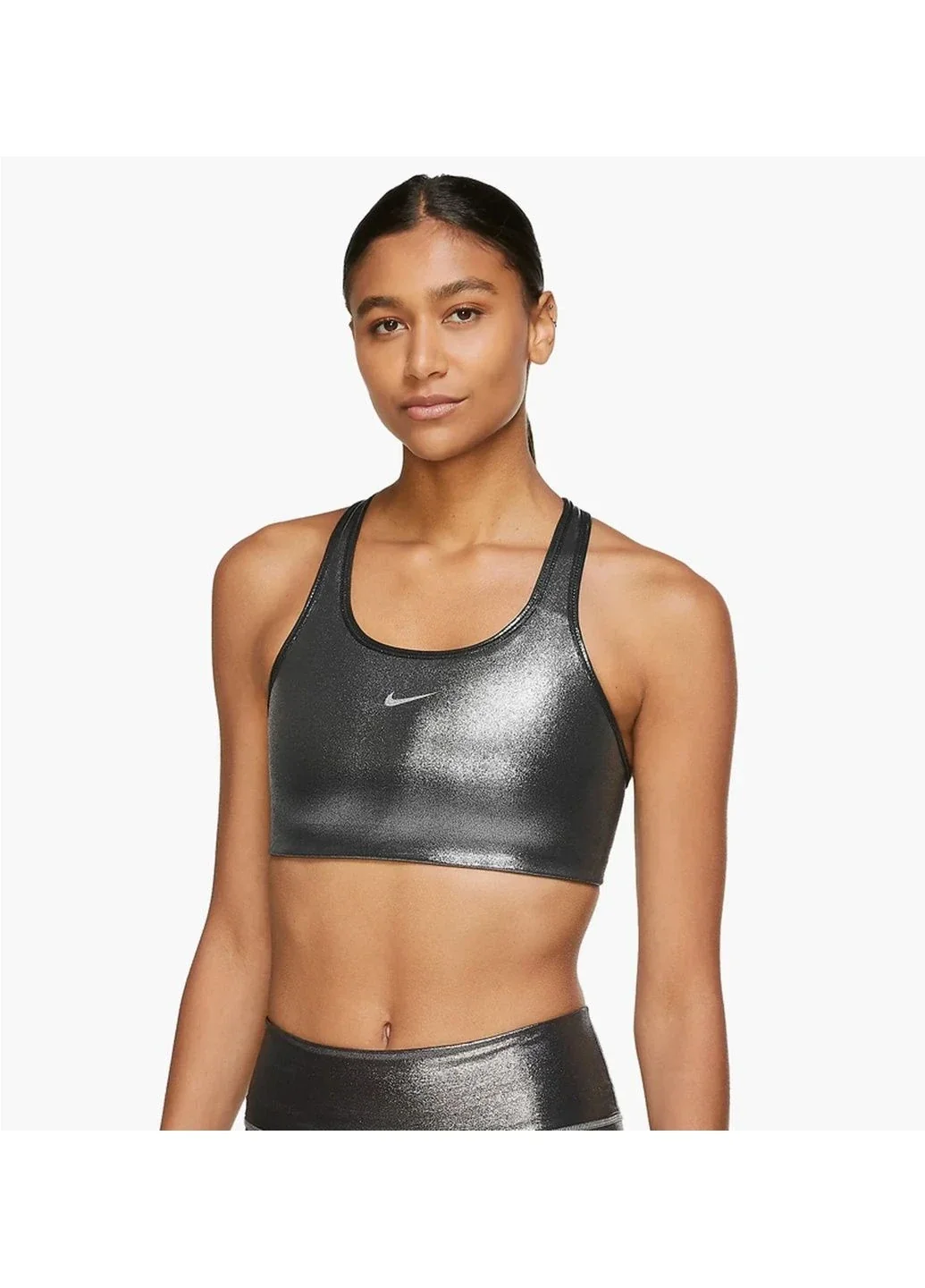 Спортивний топ жіночий Nike Swoosh Icnclsh Shmr Bra (CT3791-010)