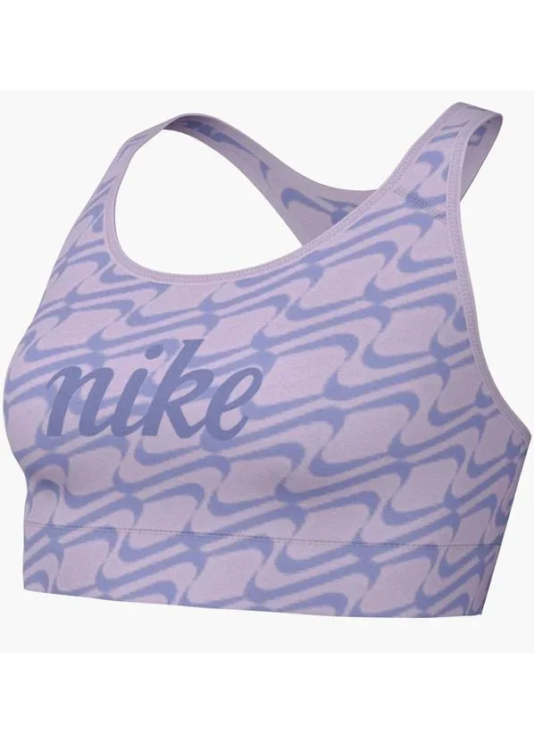Спортивний топ жіночий Nike Swoosh Iconic Aop Violet (DQ5121-530)