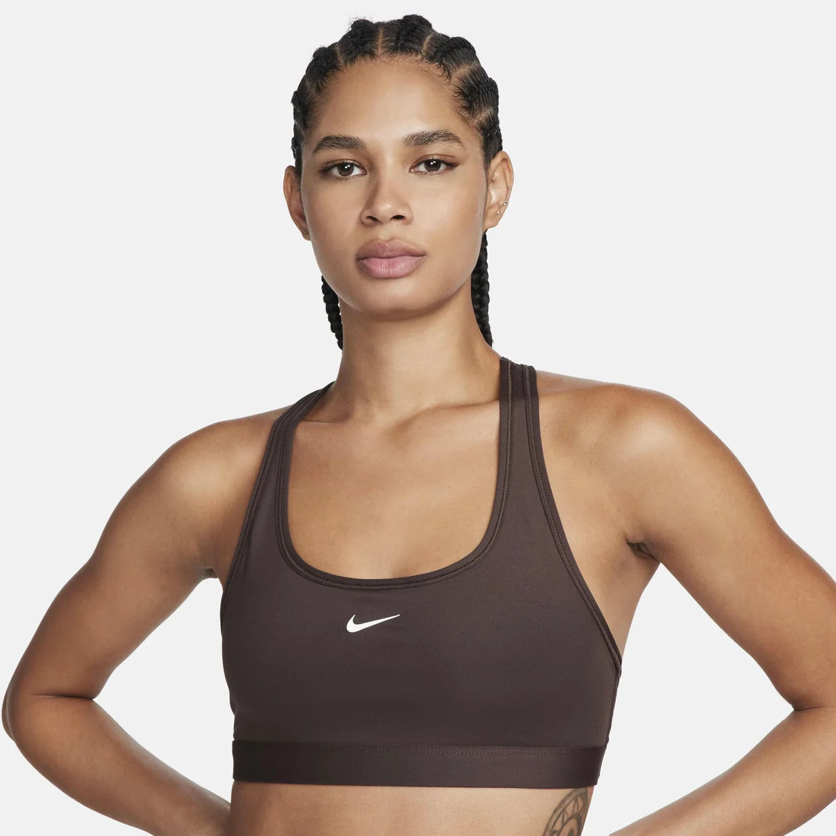 Спортивний топ жіночий Nike Swoosh Light Support (DX6817-237)