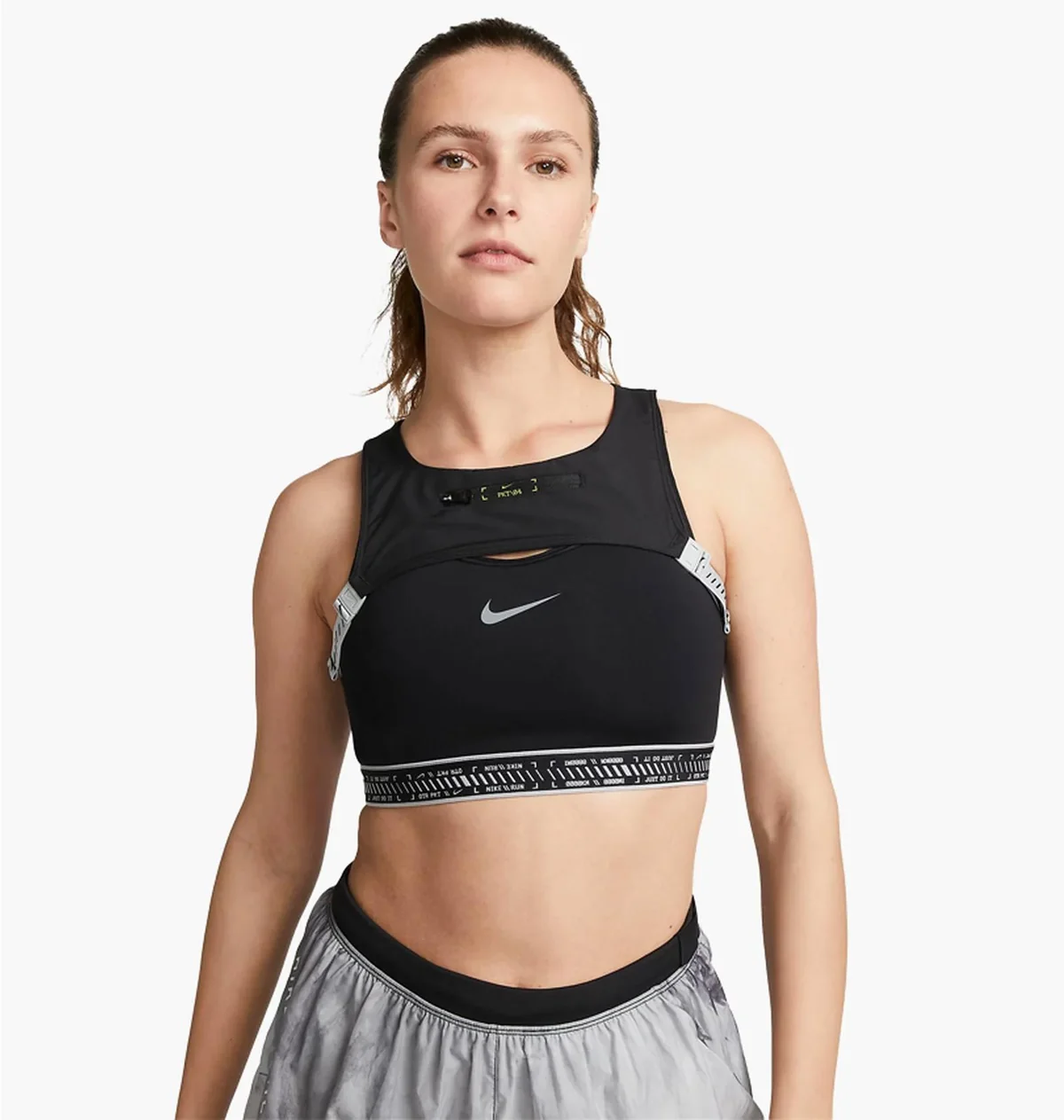 Спортивний топ жіночий Nike Swoosh On The Run (DX6505-010)