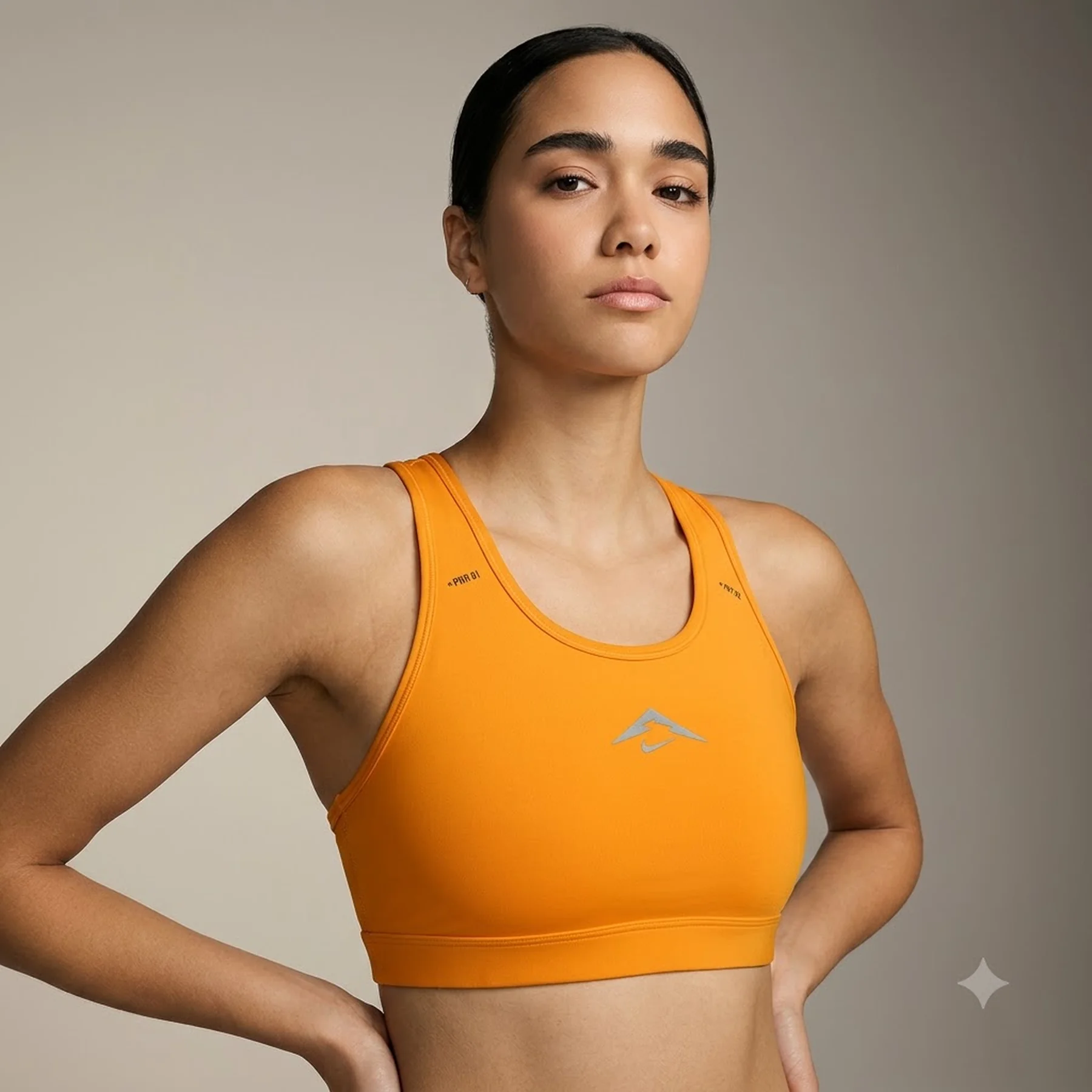 Спортивний топ жіночий Nike Trail Swoosh Sports Orange (FN2909-717)