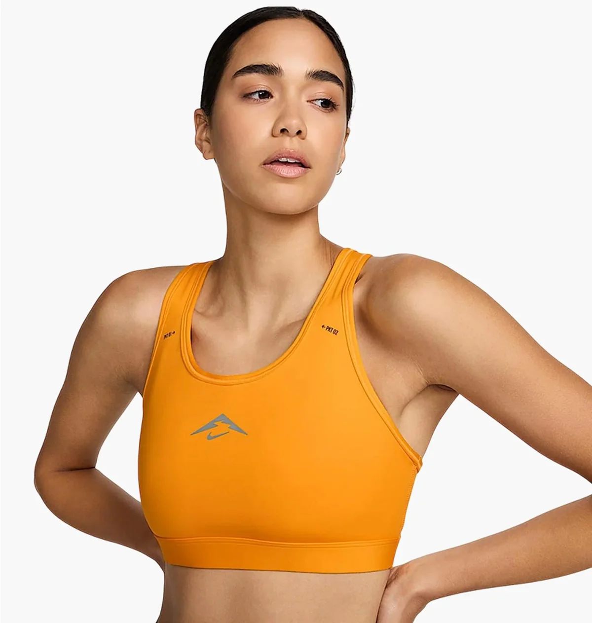 Спортивний топ жіночий Nike Trail Swoosh Sports Orange (FN2909-717)