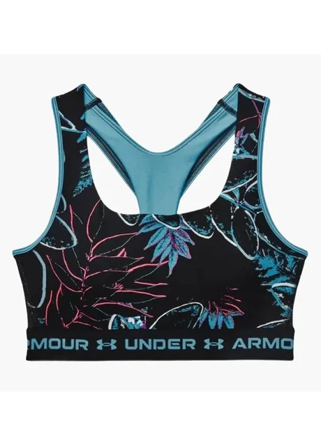 Спортивний топ жіночий Under Armour Crossback Mid Blue (1365766-422)
