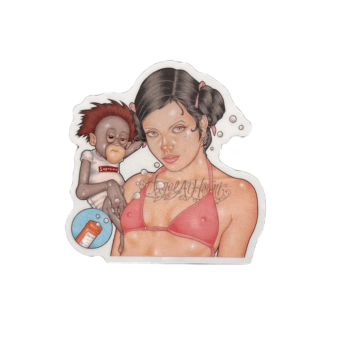 Стікер Supreme Angel Monkey Multicolor Sticker (FW25)